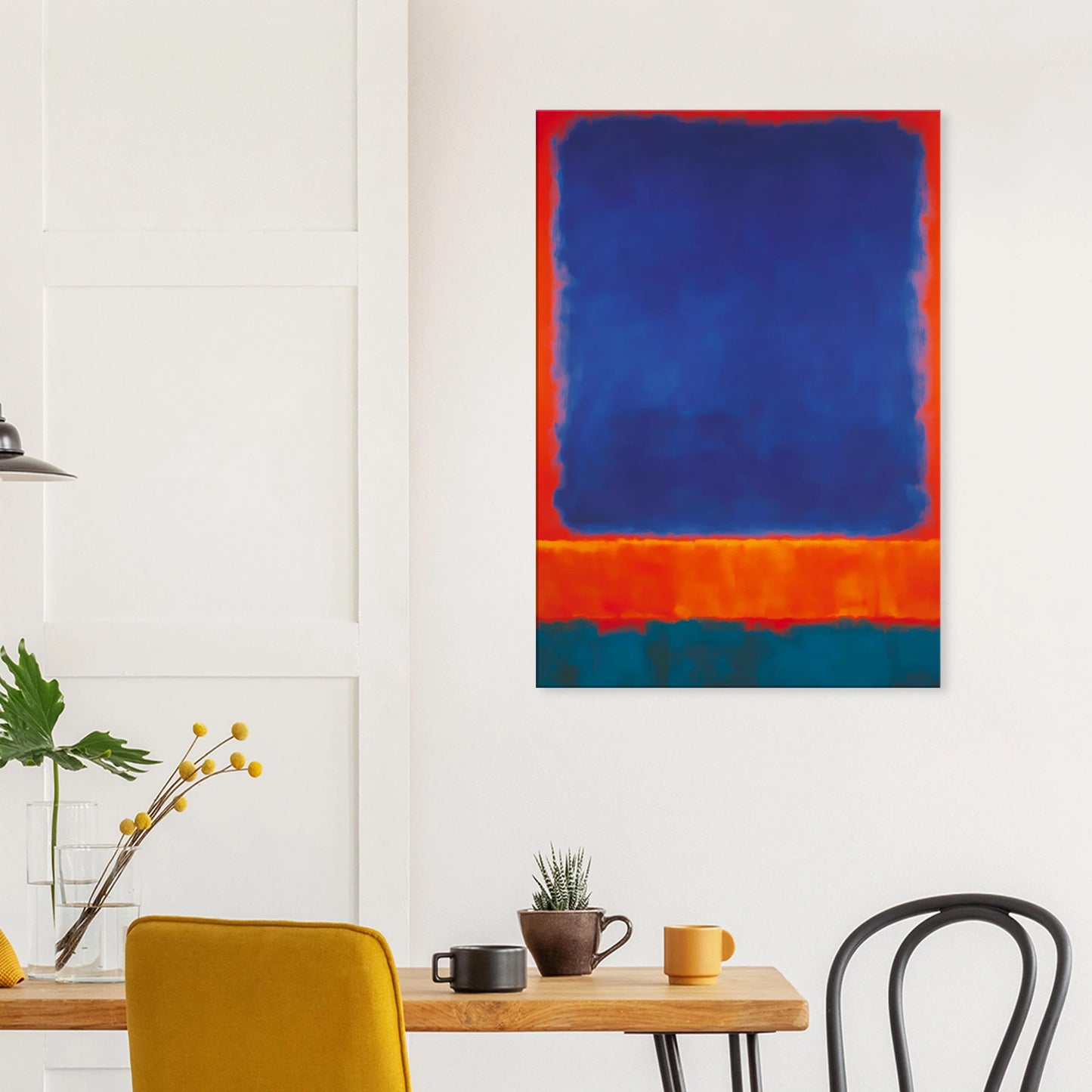 Bleu en Apesanteur — tableau sur toile — vue 8 — art mural STNCL