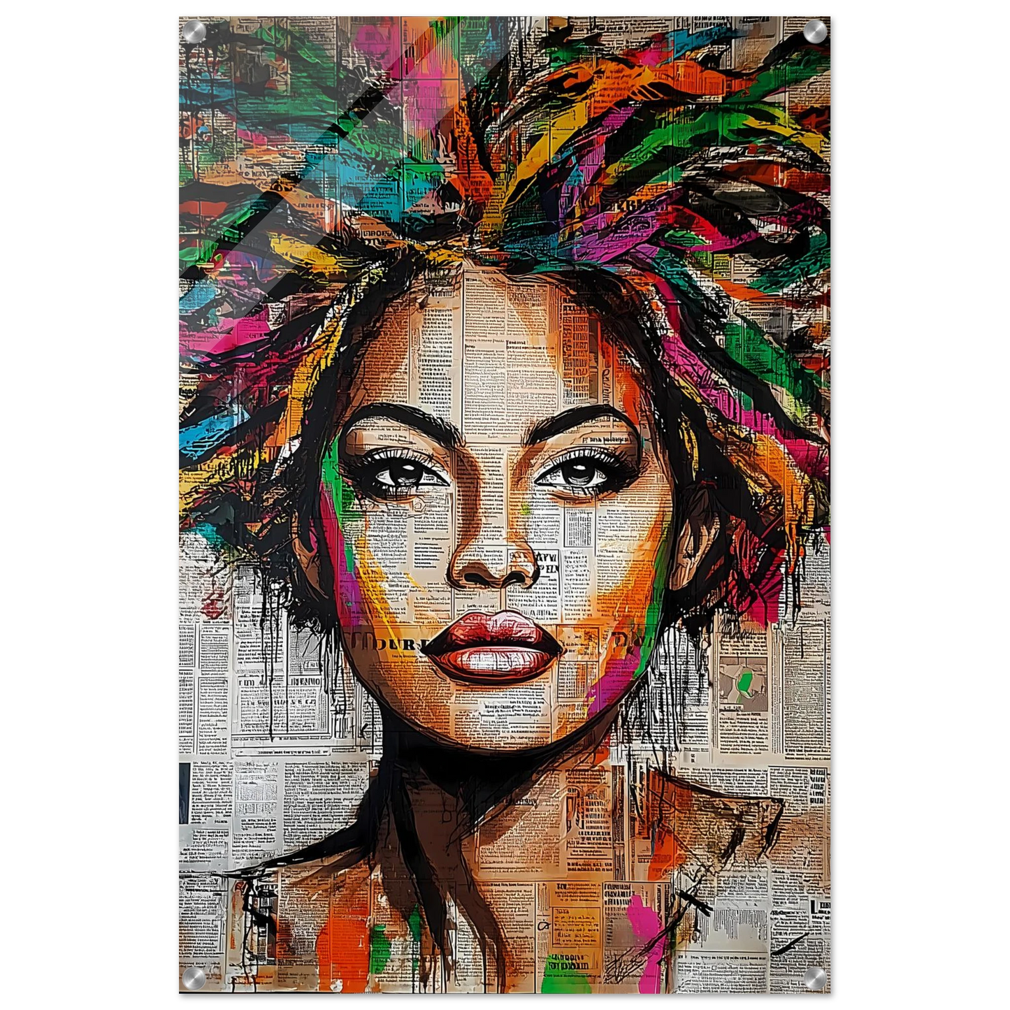Tête d'Affiche — tableau plexiglas — vue 5 — art mural STNCL