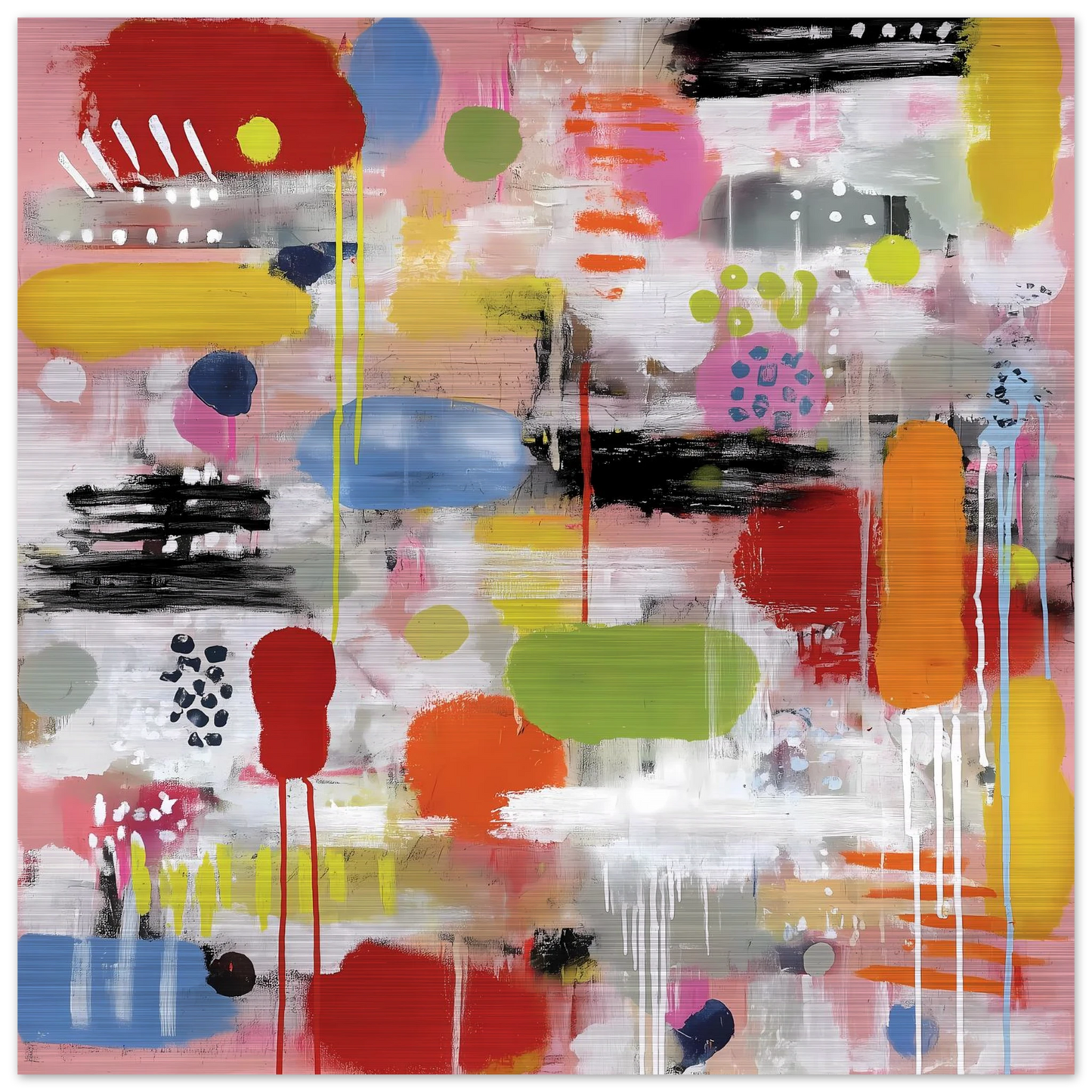 Confettis Suspendus — tableau aluminium — vue 2 — art mural STNCL
