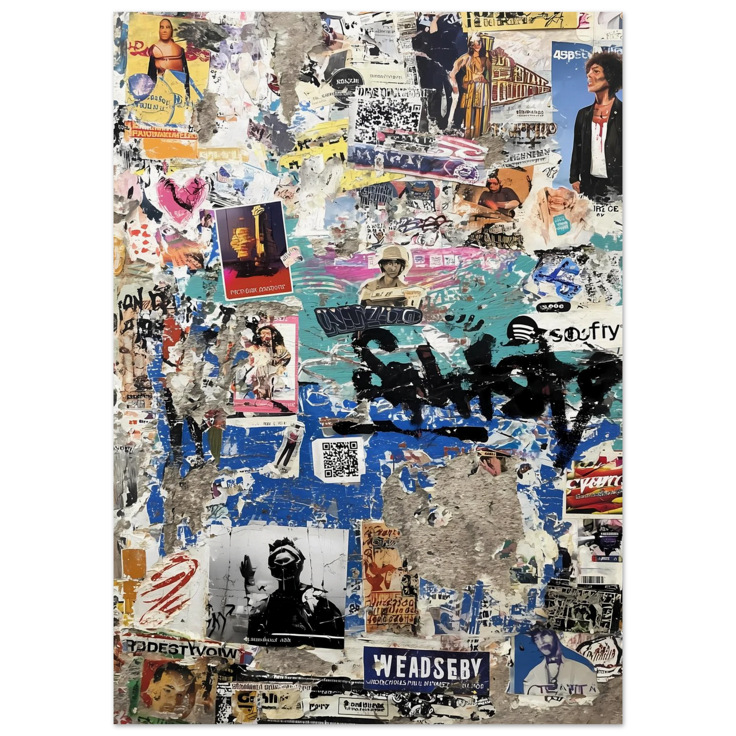 Le Mur Affiché — affiche d'art — vue 5 — art mural STNCL