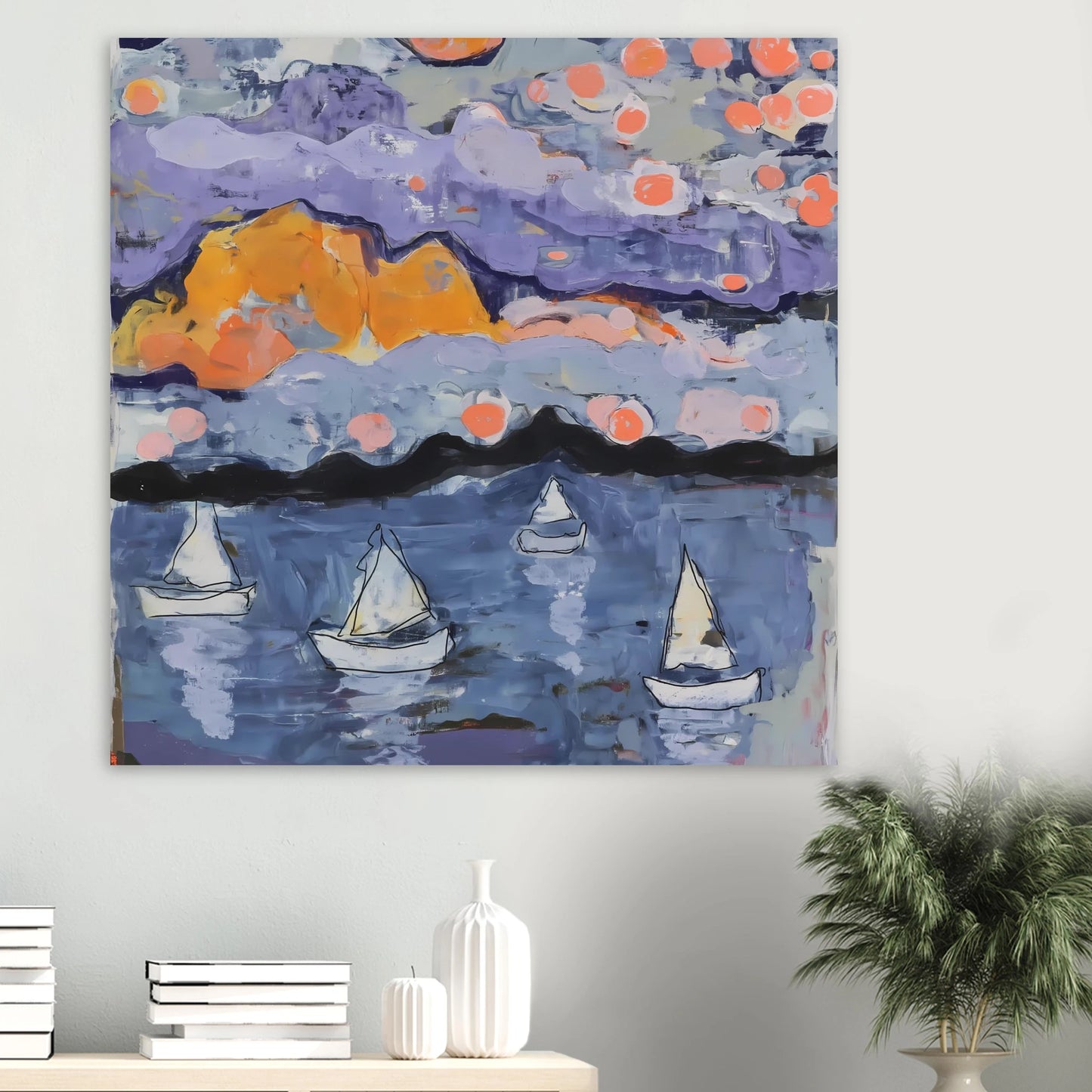 Voiles dans la Baie — affiche d'art — vue 6 — art mural STNCL