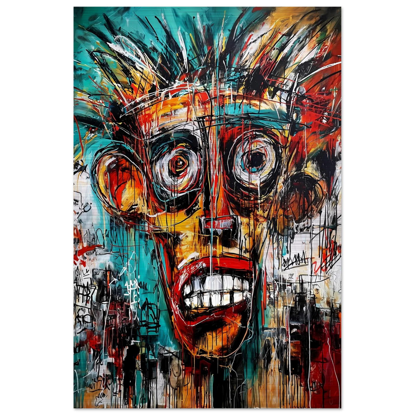 Cri Intérieur — tableau aluminium — vue 3 — art mural STNCL