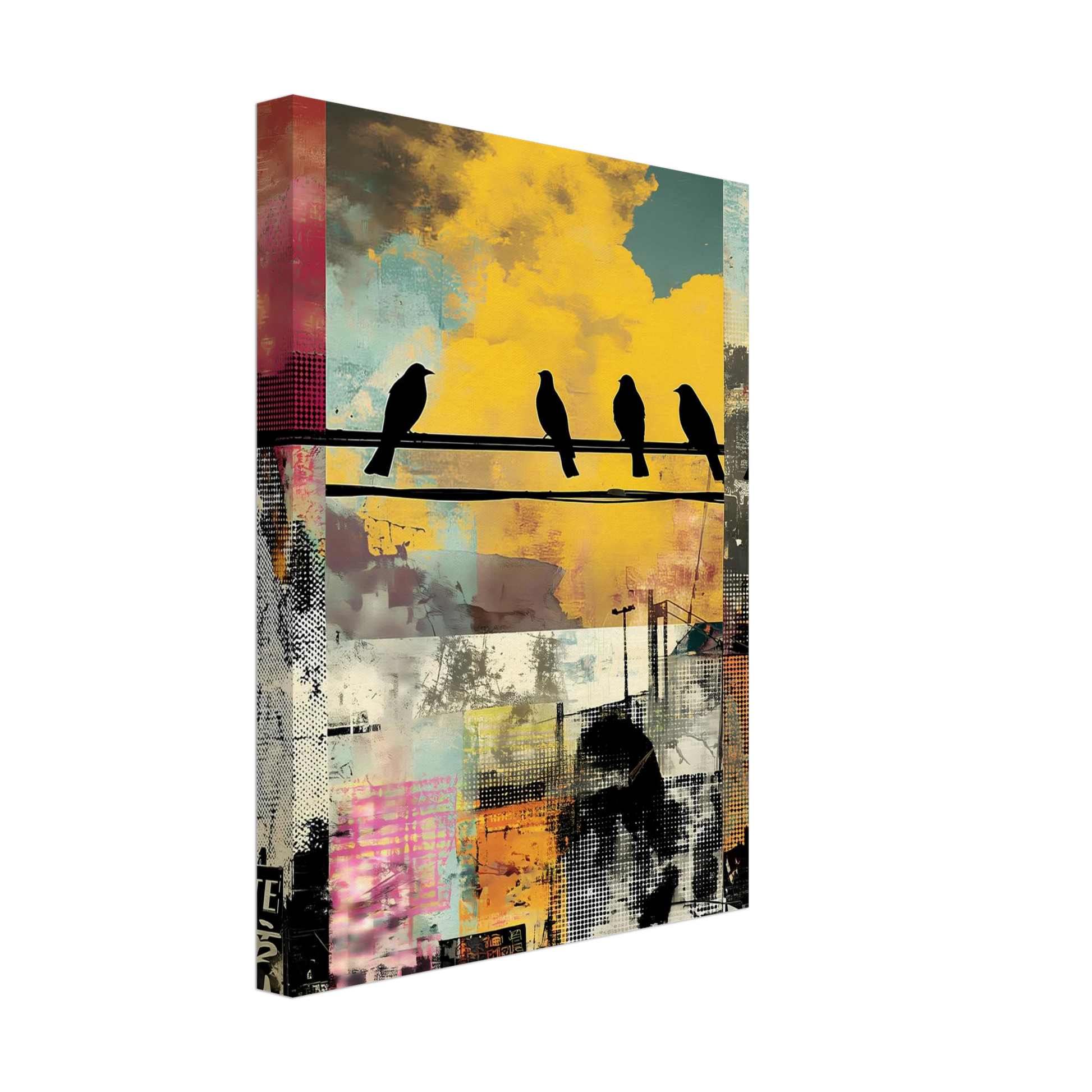 Perchoir Urbain — tableau sur toile — vue 4 — art mural STNCL