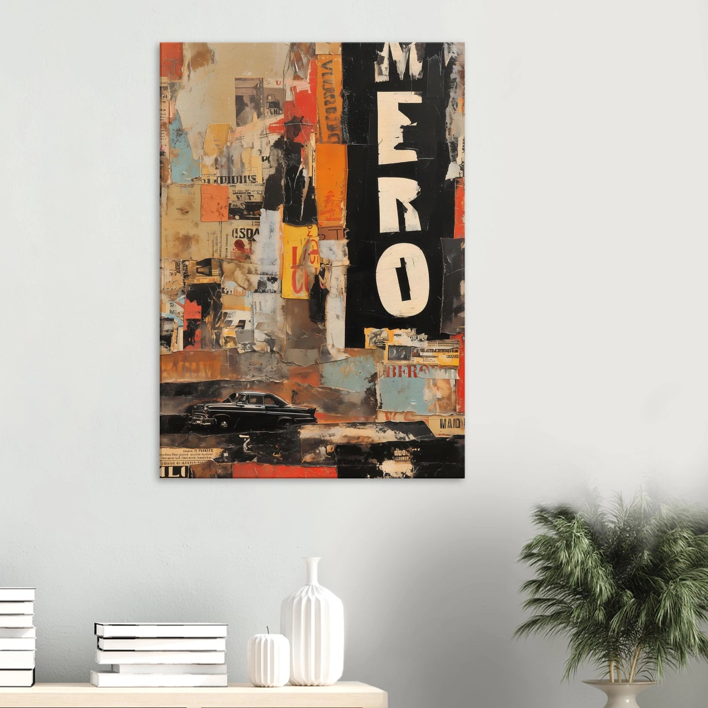 Affiches Lacérées — tableau sur toile — vue 6 — art mural STNCL