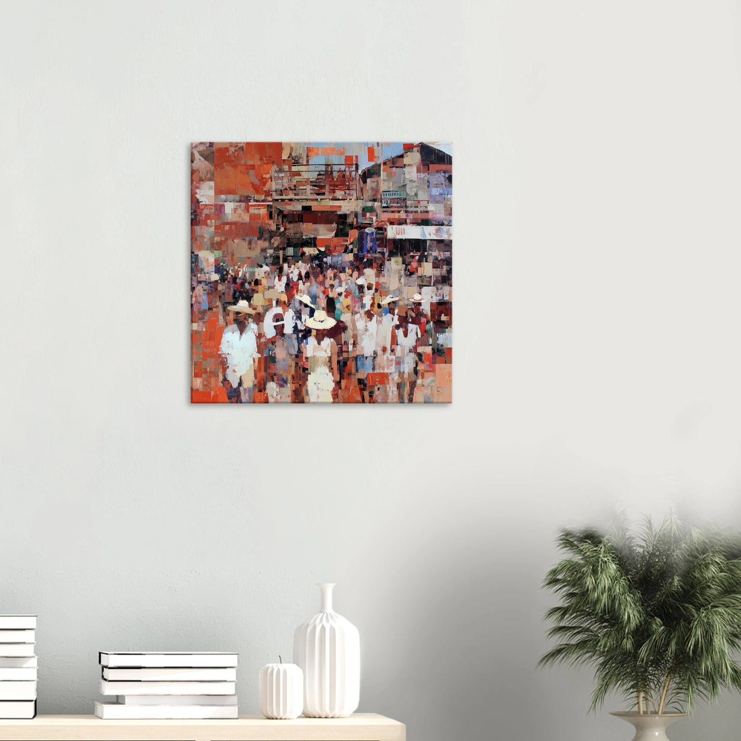 Marché en Couleurs — tableau sur toile — vue 5 — art mural STNCL