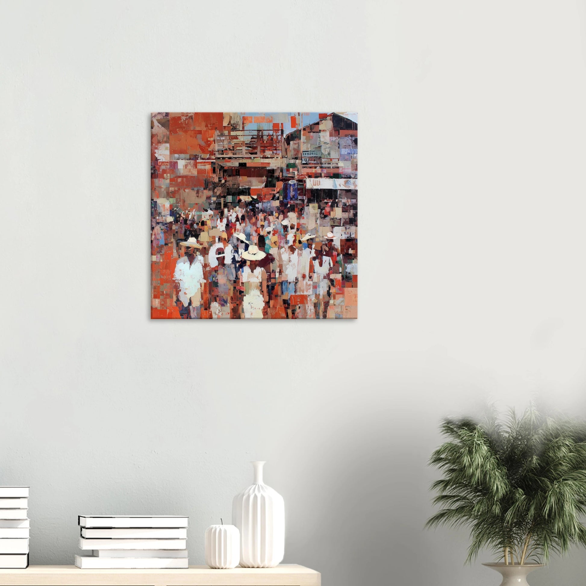 Marché en Couleurs — tableau sur toile — vue 5 — art mural STNCL