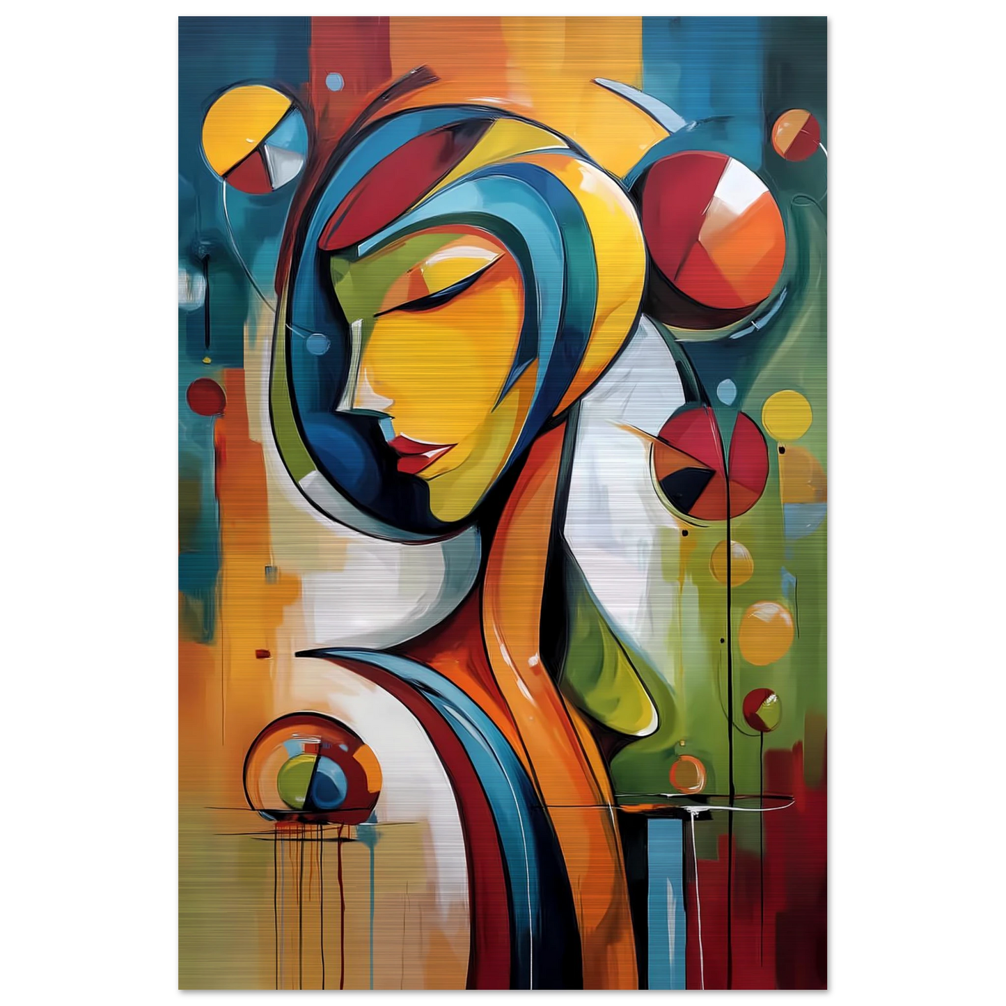 Rêverie Géométrique — tableau aluminium — vue 3 — art mural STNCL