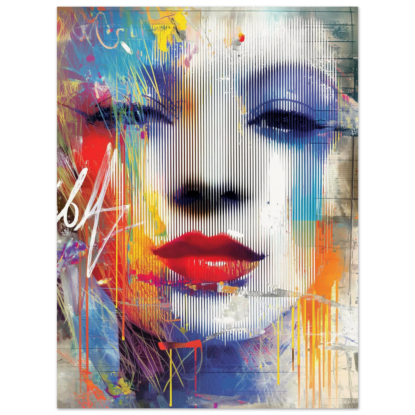Derrière les Lignes — affiche d'art — vue 2 — art mural STNCL