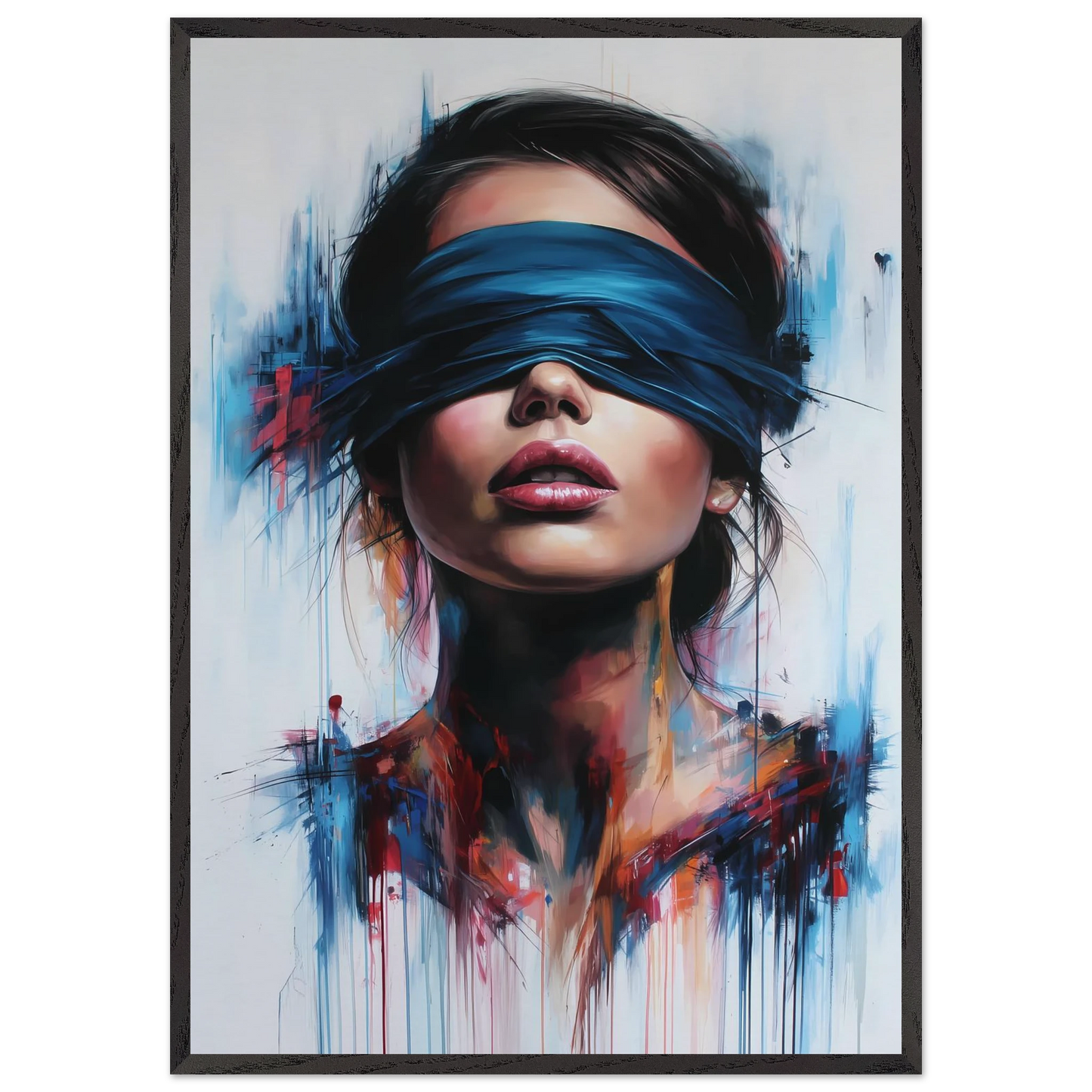 Sous le Bandeau — tableau encadré bois — art mural STNCL