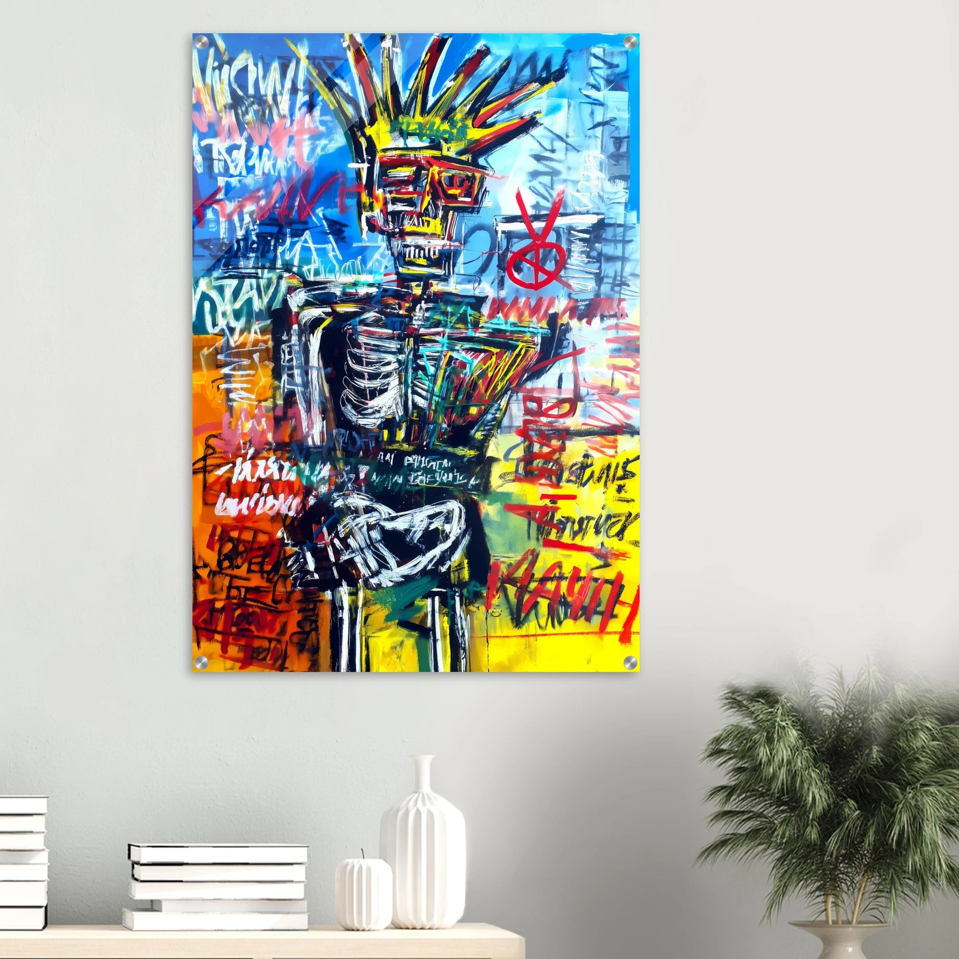 Roi Squelette — tableau plexiglas — vue 6 — art mural STNCL