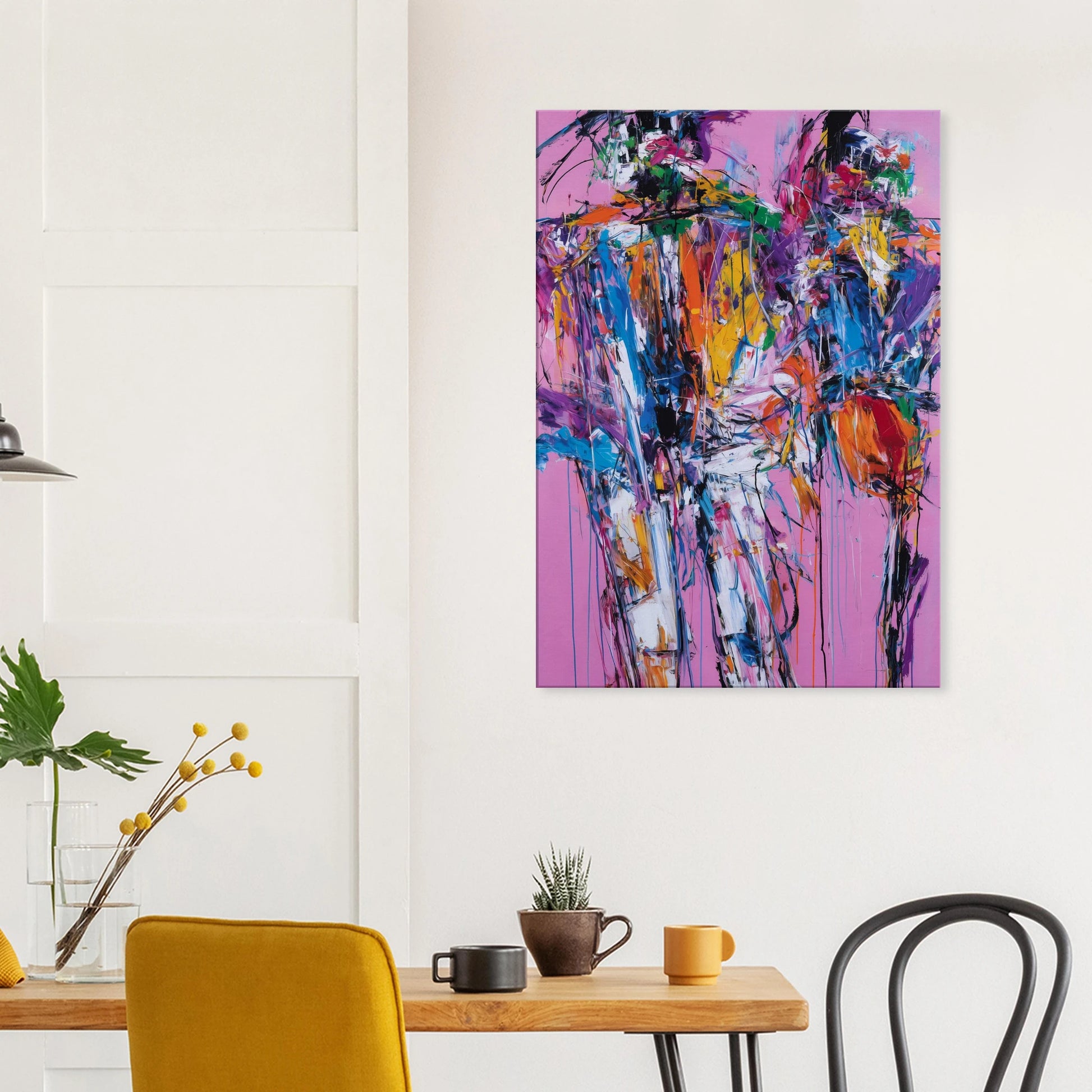 Duo en Tumulte — tableau sur toile — vue 8 — art mural STNCL
