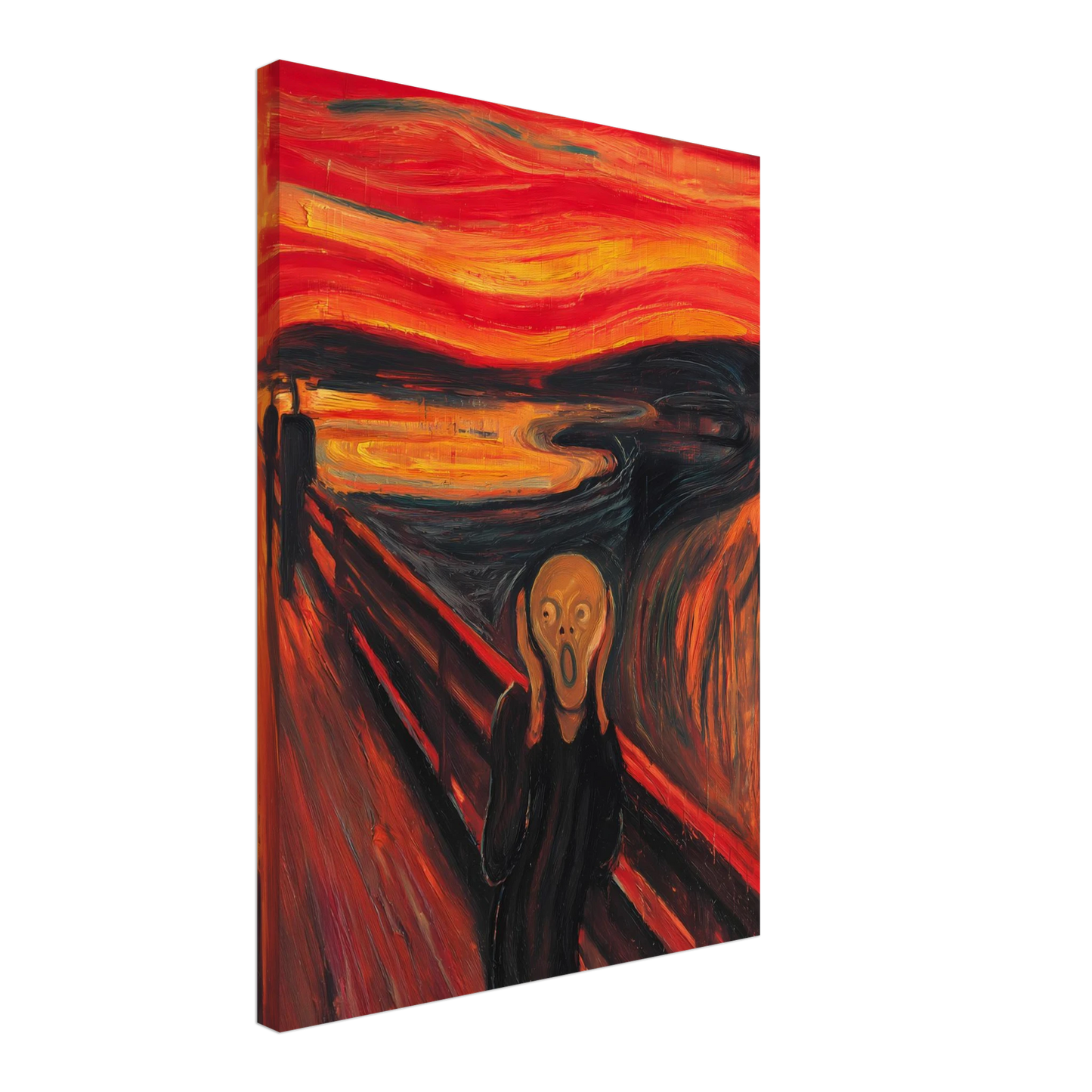 Cri Écarlate — tableau sur toile — vue 3 — art mural STNCL