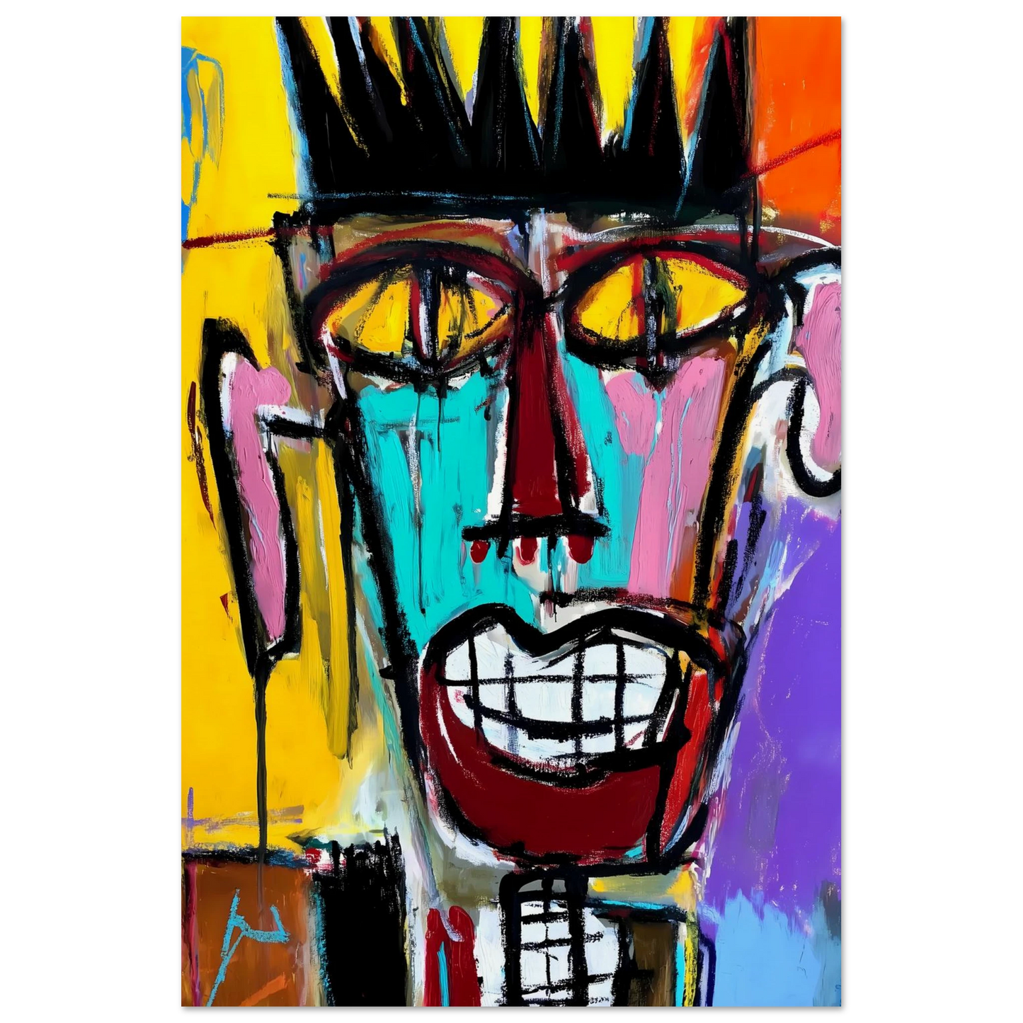 Sourire Carnassier — affiche d'art — vue 4 — art mural STNCL