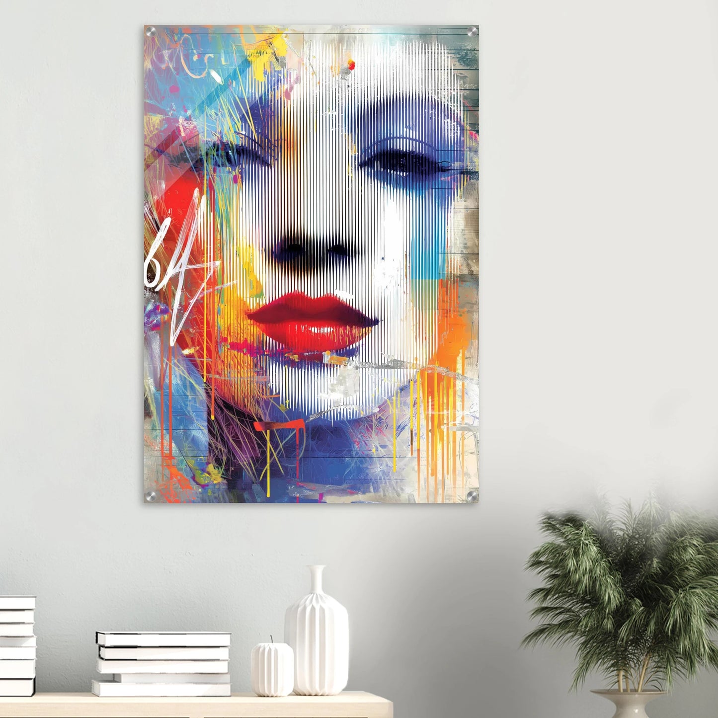 Derrière les Lignes — tableau plexiglas — vue 6 — art mural STNCL