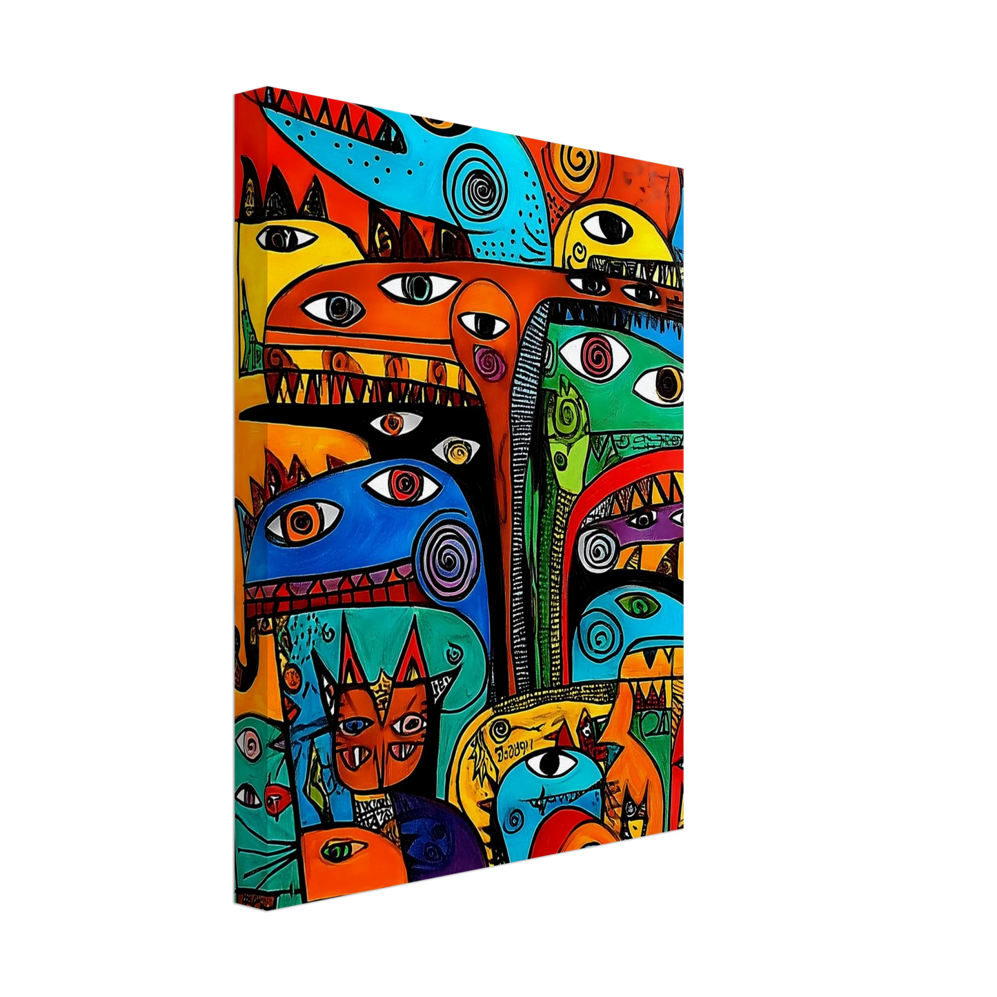 La Tribu — tableau sur toile — vue 4 — art mural STNCL