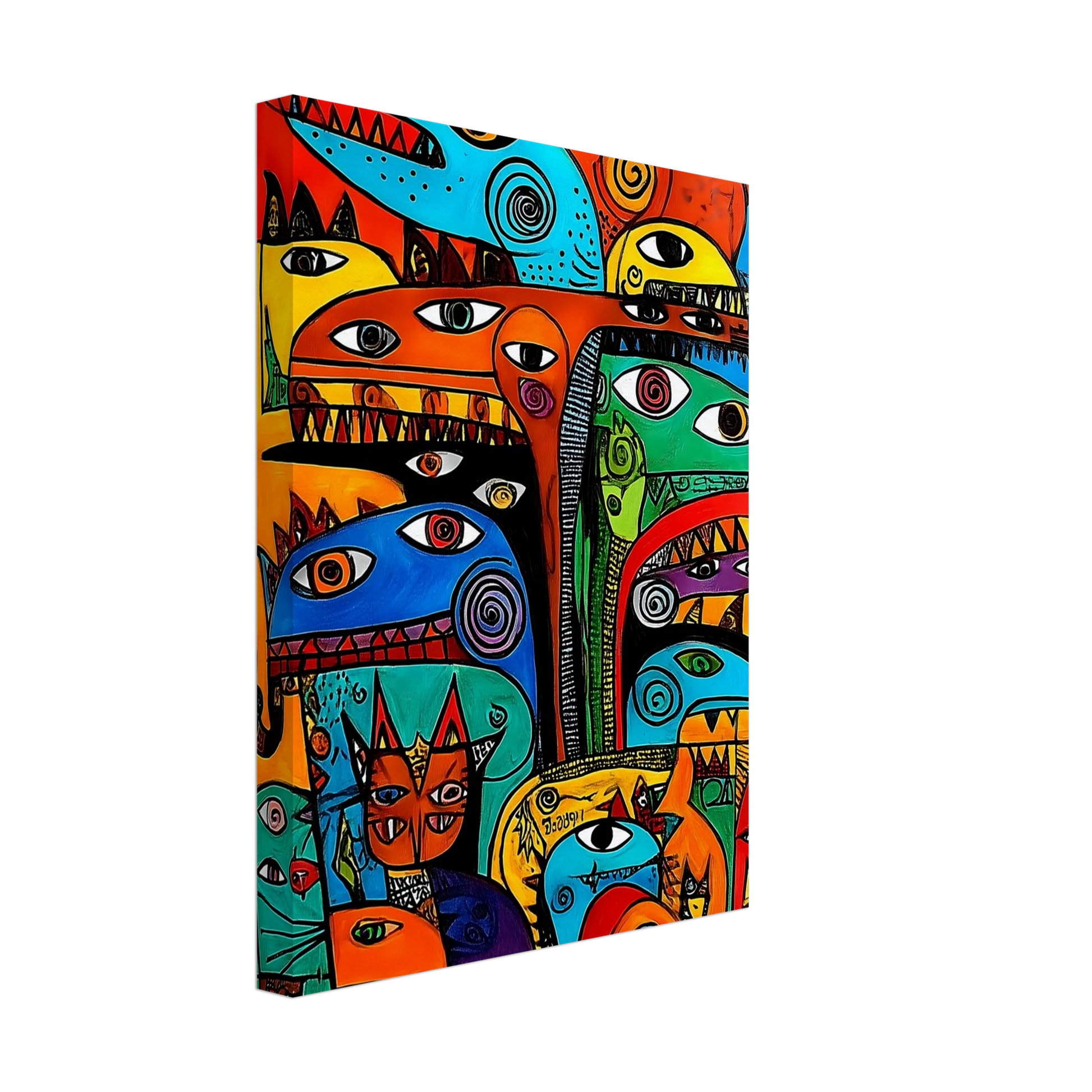 La Tribu — tableau sur toile — vue 4 — art mural STNCL