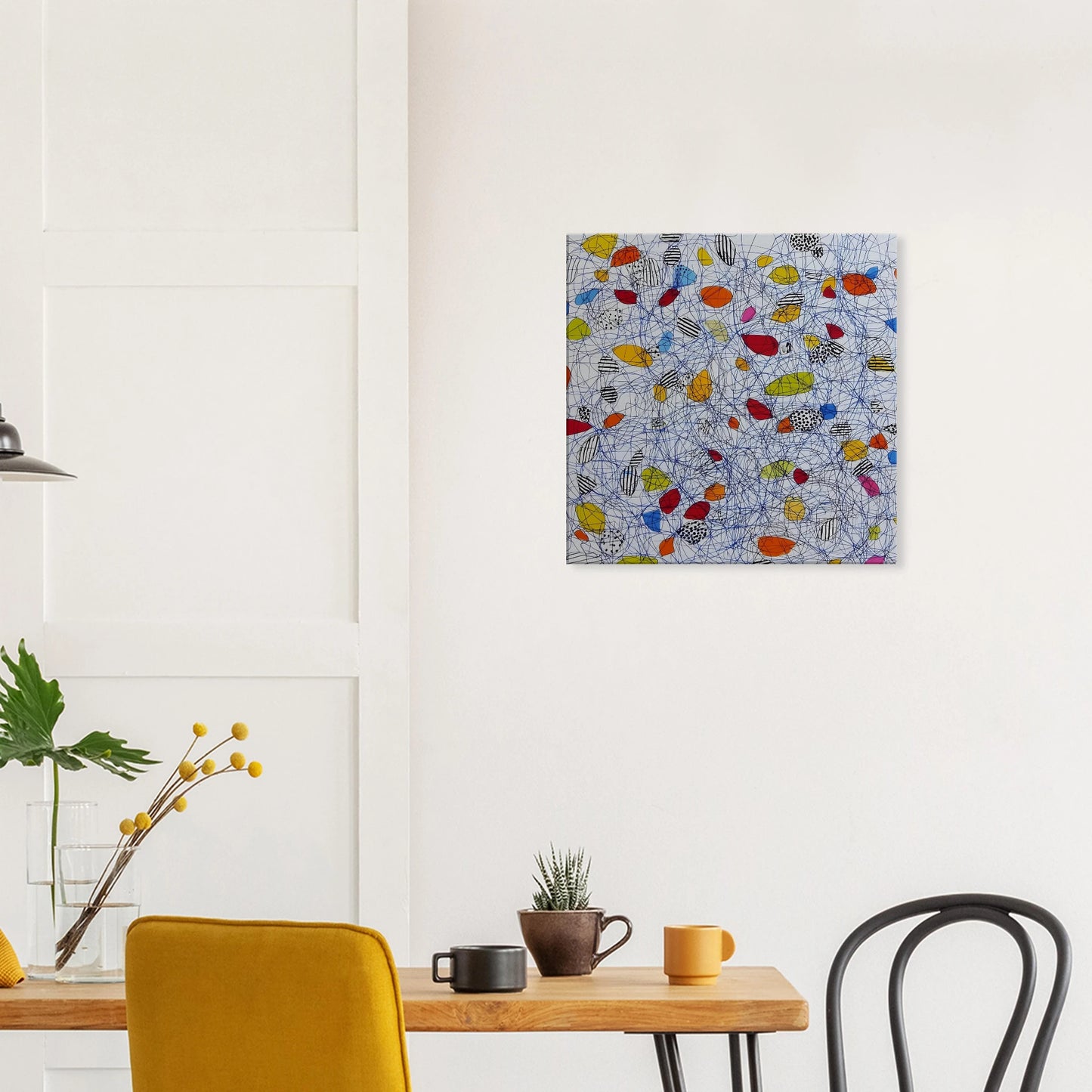 Pelote et Galets — tableau sur toile — vue 7 — art mural STNCL