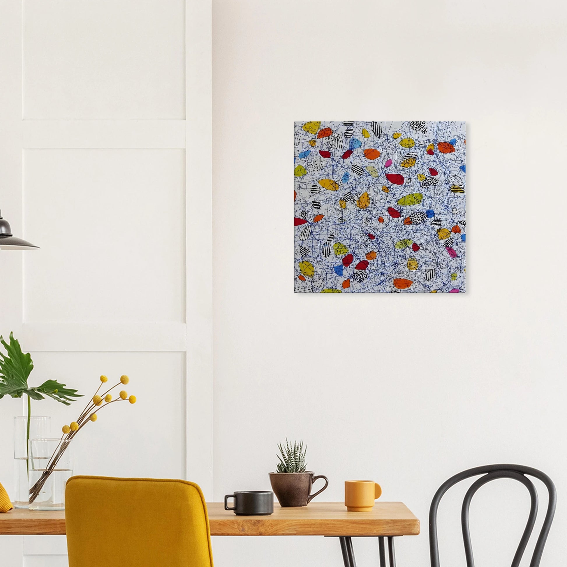 Pelote et Galets — tableau sur toile — vue 7 — art mural STNCL