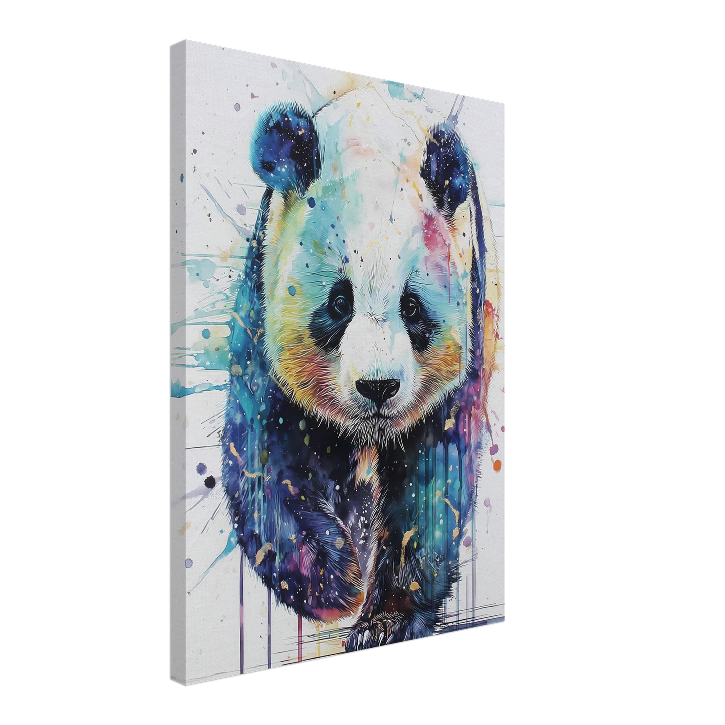 Panda Constellé — tableau sur toile — vue 3 — art mural STNCL