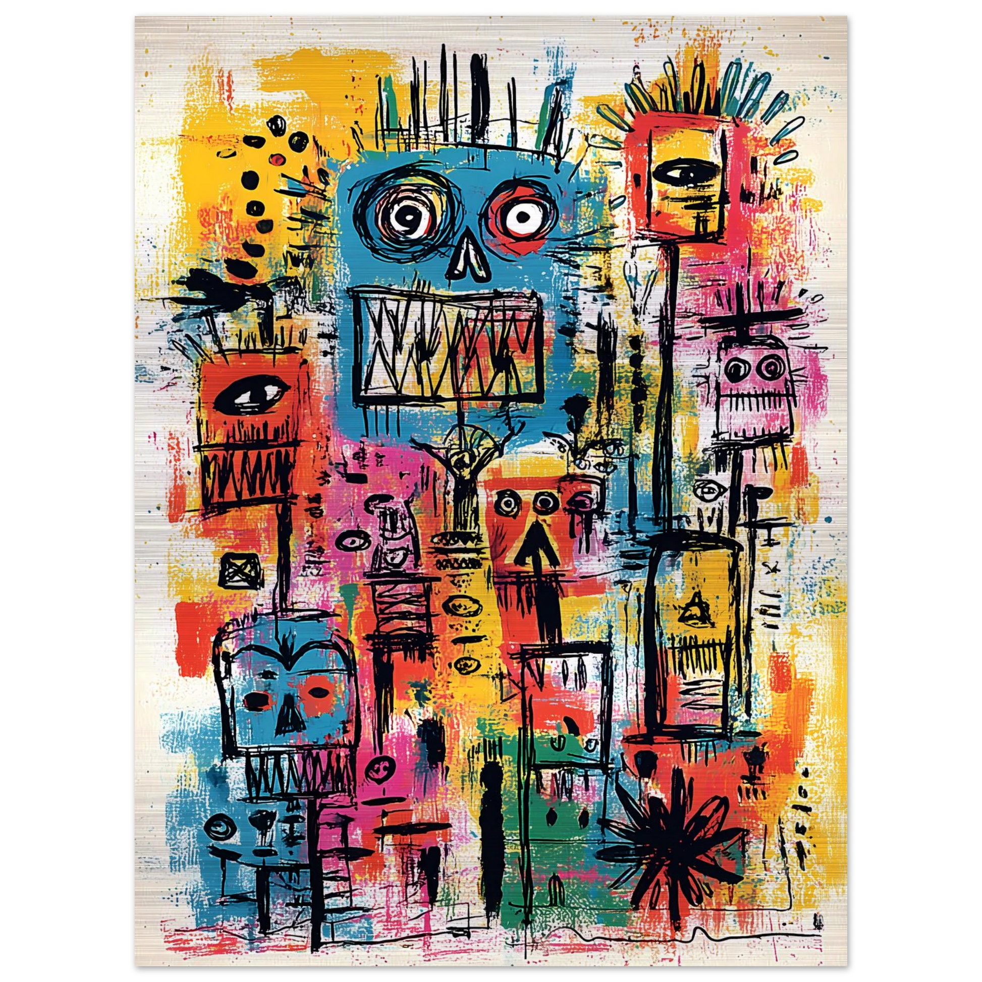 Totem des Esprits — tableau aluminium — vue 5 — art mural STNCL