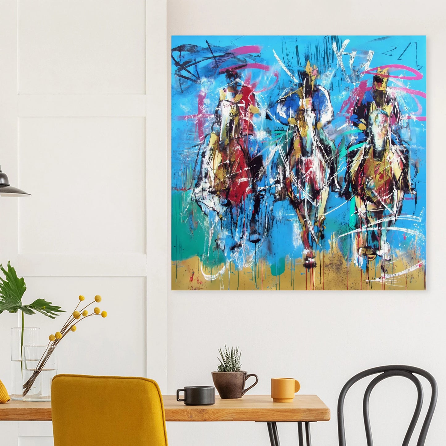 Trois Cavaliers — affiche d'art — vue 8 — art mural STNCL