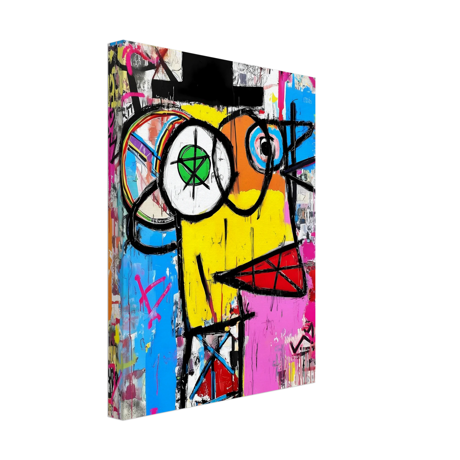 L'Homme au Chapeau Noir — tableau sur toile — vue 4 — art mural STNCL