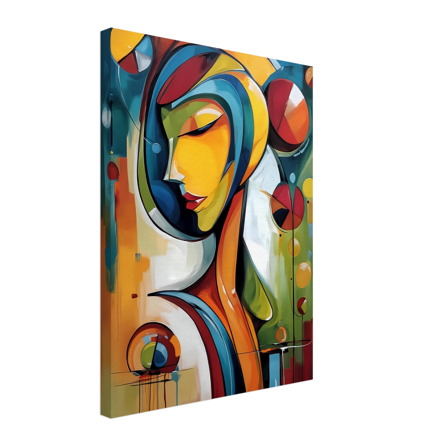 Rêverie Géométrique — tableau sur toile — vue 4 — art mural STNCL