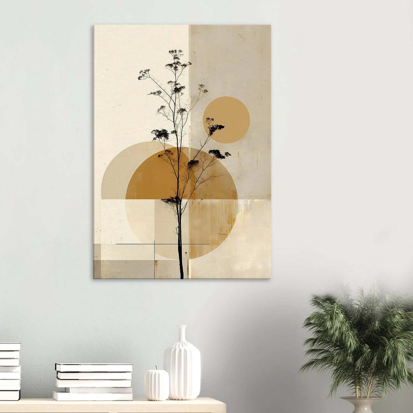 Silhouette au Clair de Lune — tableau sur toile — vue 6 — art mural STNCL