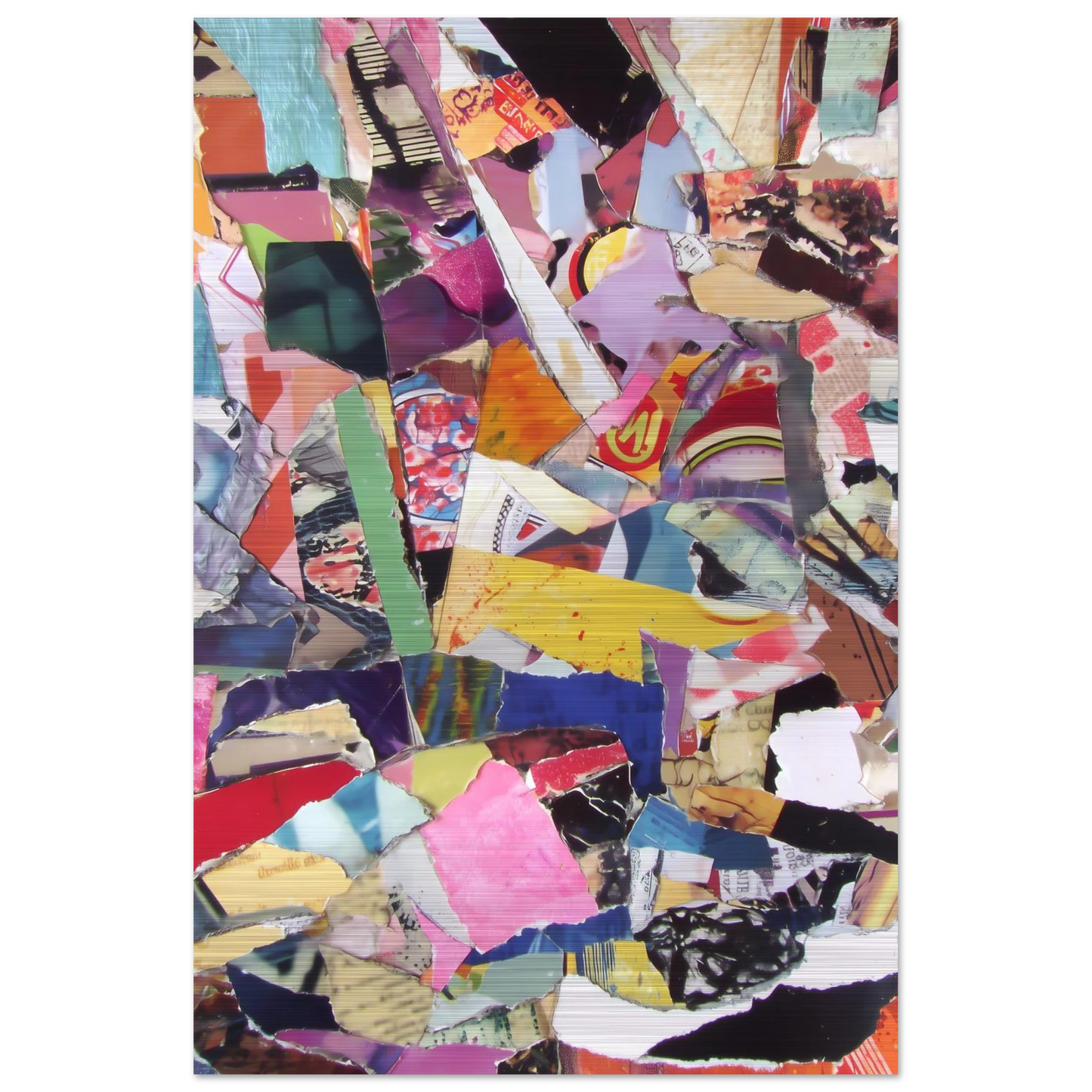 Fragments d'une Ville — tableau aluminium — vue 3 — art mural STNCL