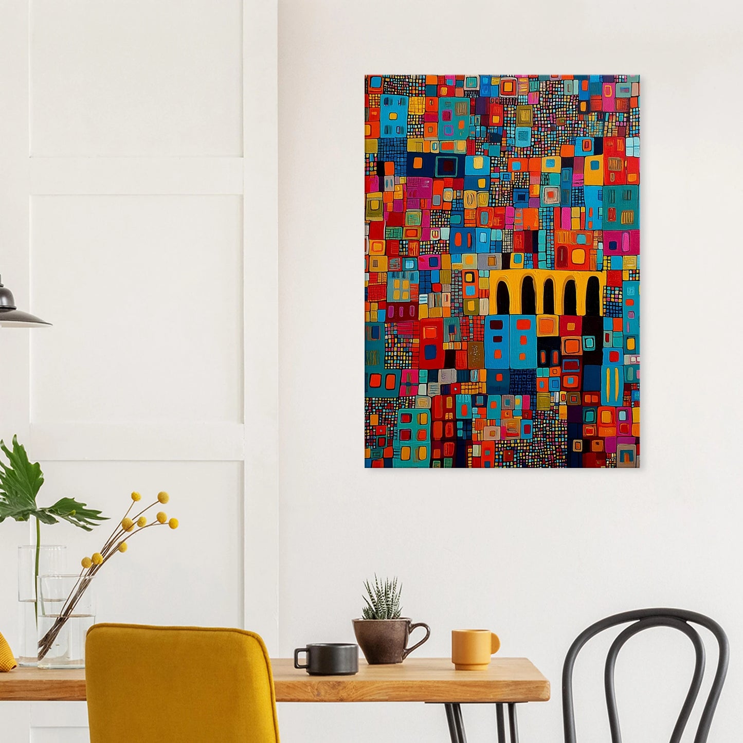 Cité Mosaïque — tableau sur toile — vue 8 — art mural STNCL
