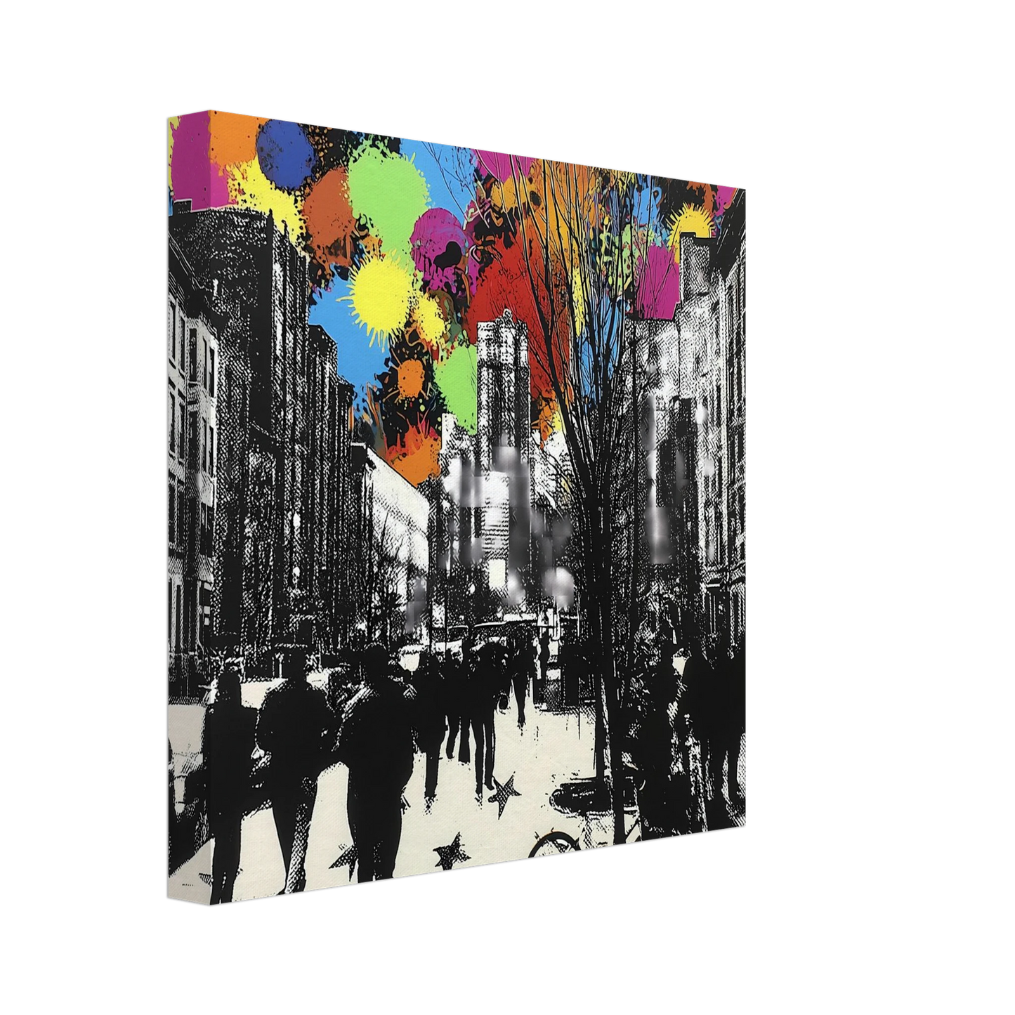 Rue en Éclats — tableau sur toile — vue 2 — art mural STNCL