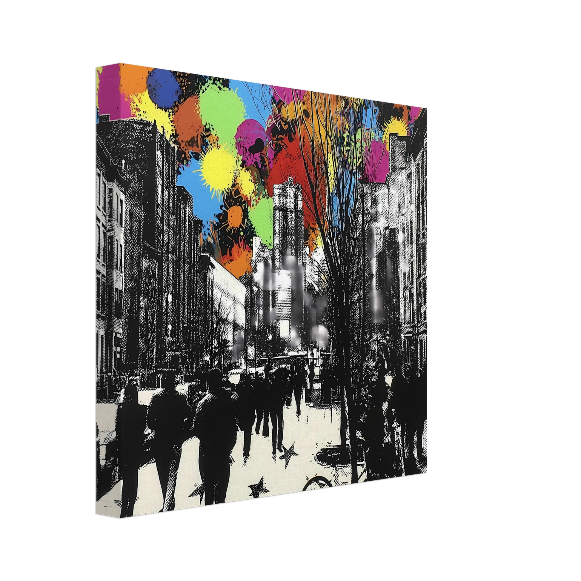 Rue en Éclats — tableau sur toile — vue 2 — art mural STNCL