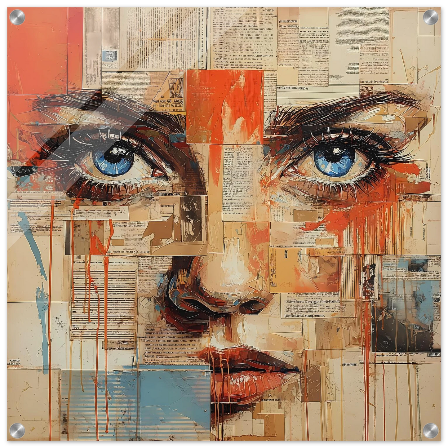 Sur les Pages — tableau plexiglas — art mural STNCL