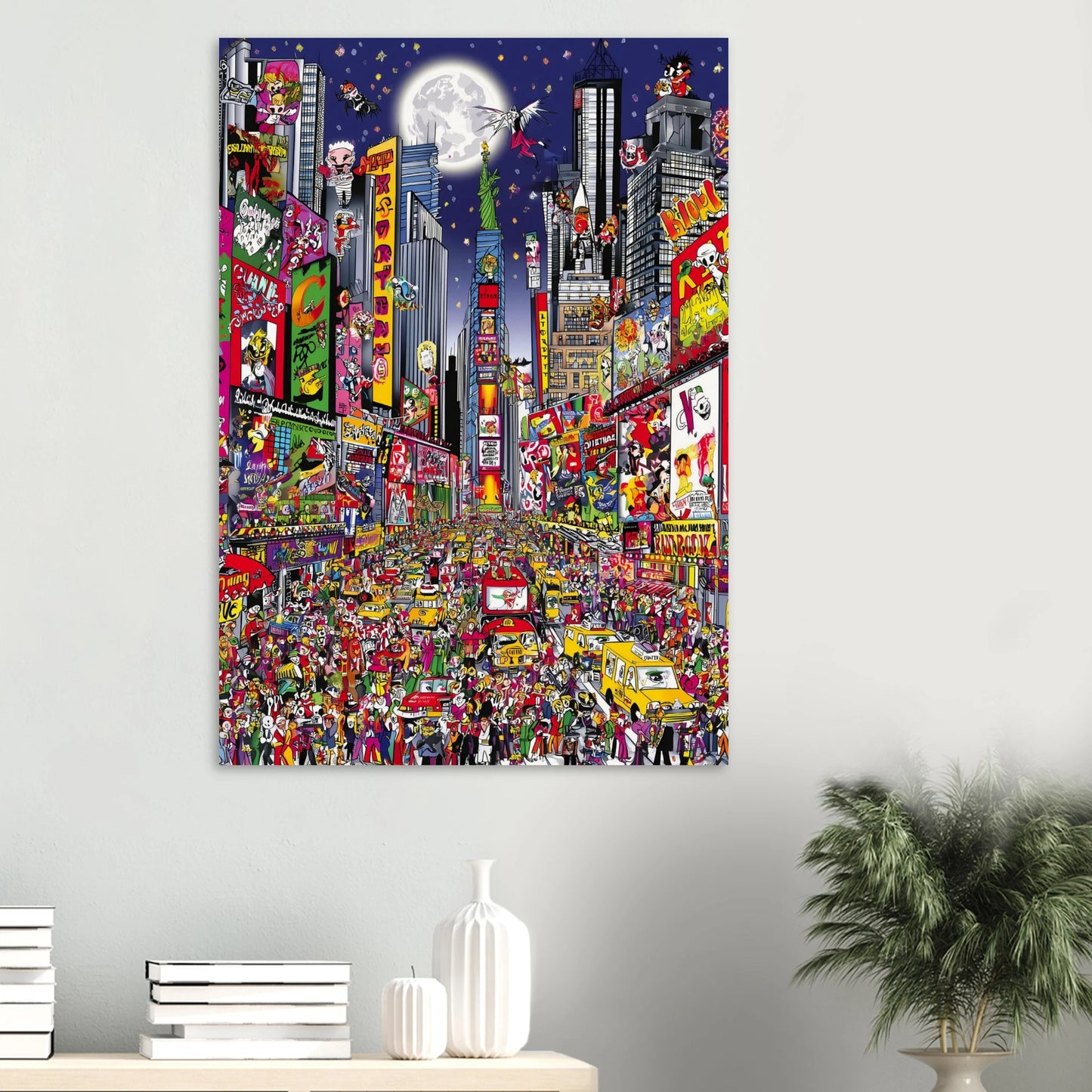 Times Square en Fête — affiche d'art — vue 6 — art mural STNCL