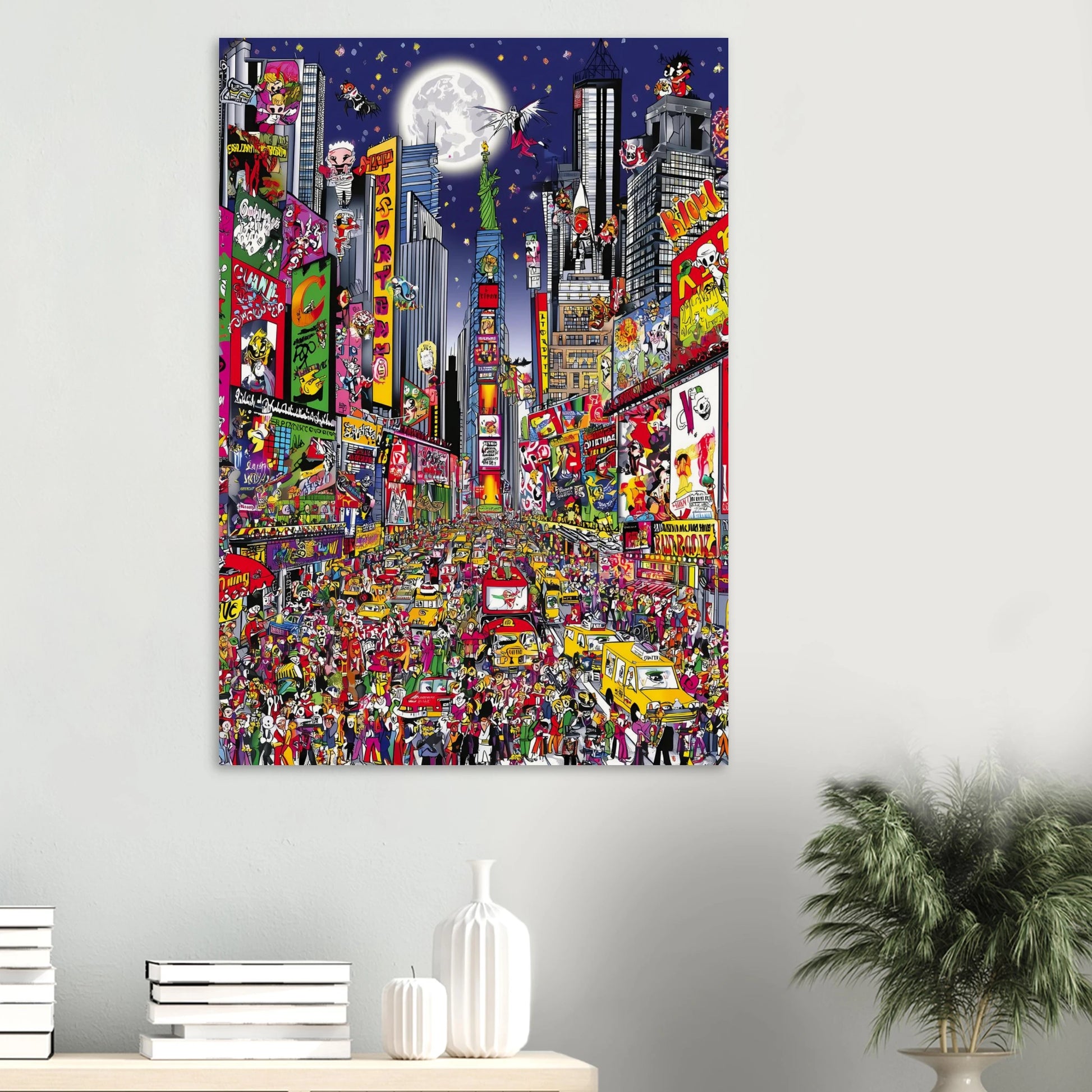 Times Square en Fête — affiche d'art — vue 6 — art mural STNCL