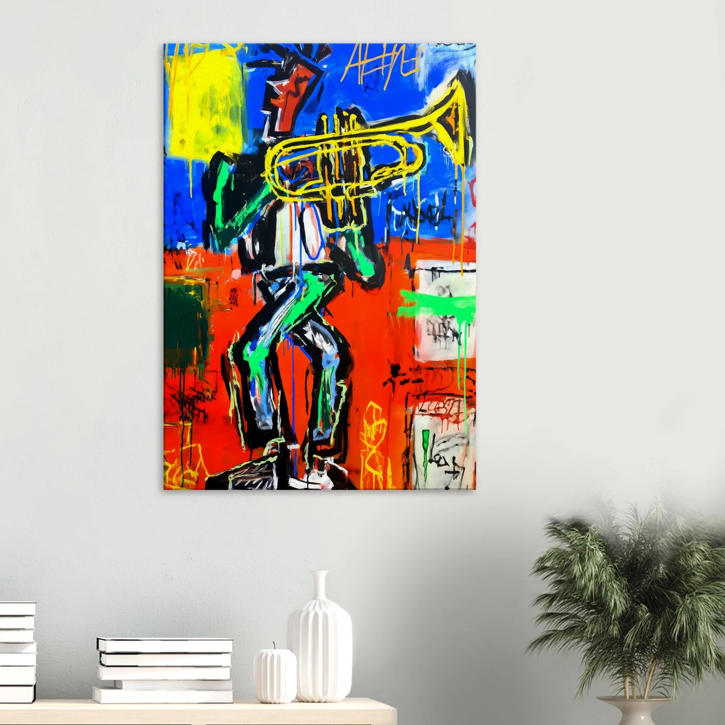 Le Trompettiste — tableau sur toile — vue 6 — art mural STNCL