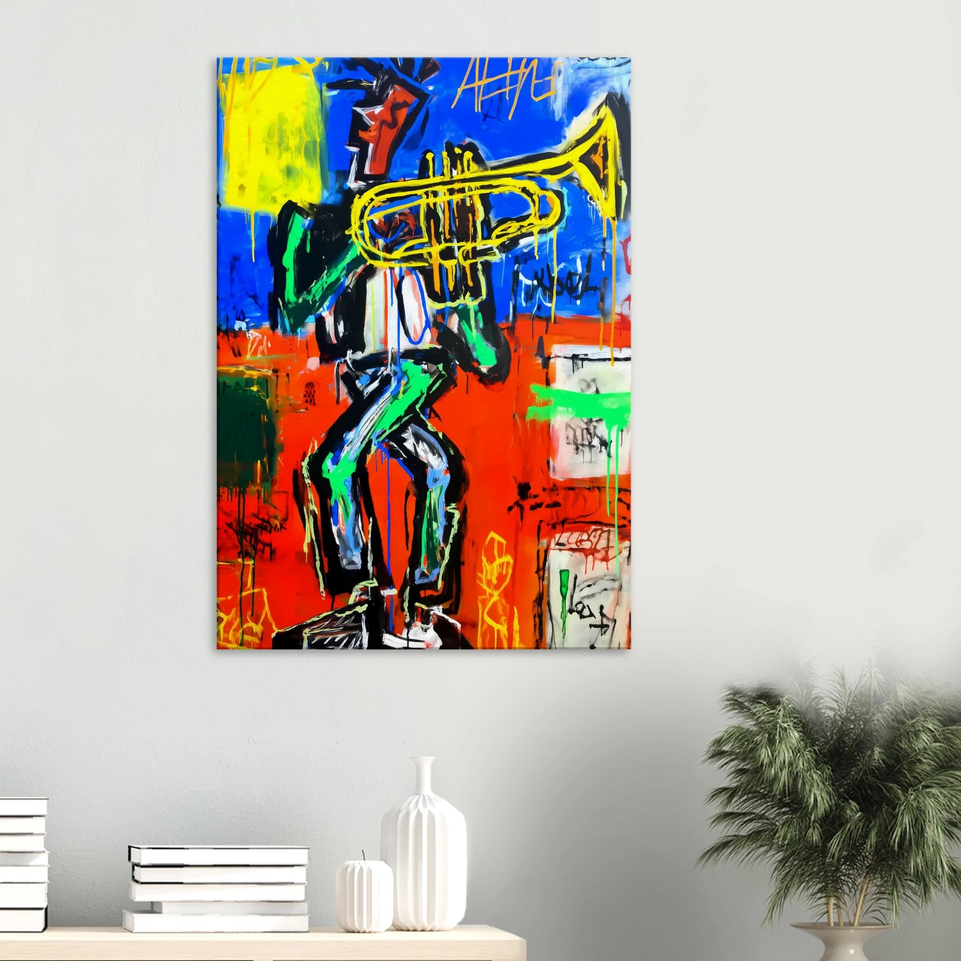 Le Trompettiste — tableau sur toile — vue 6 — art mural STNCL