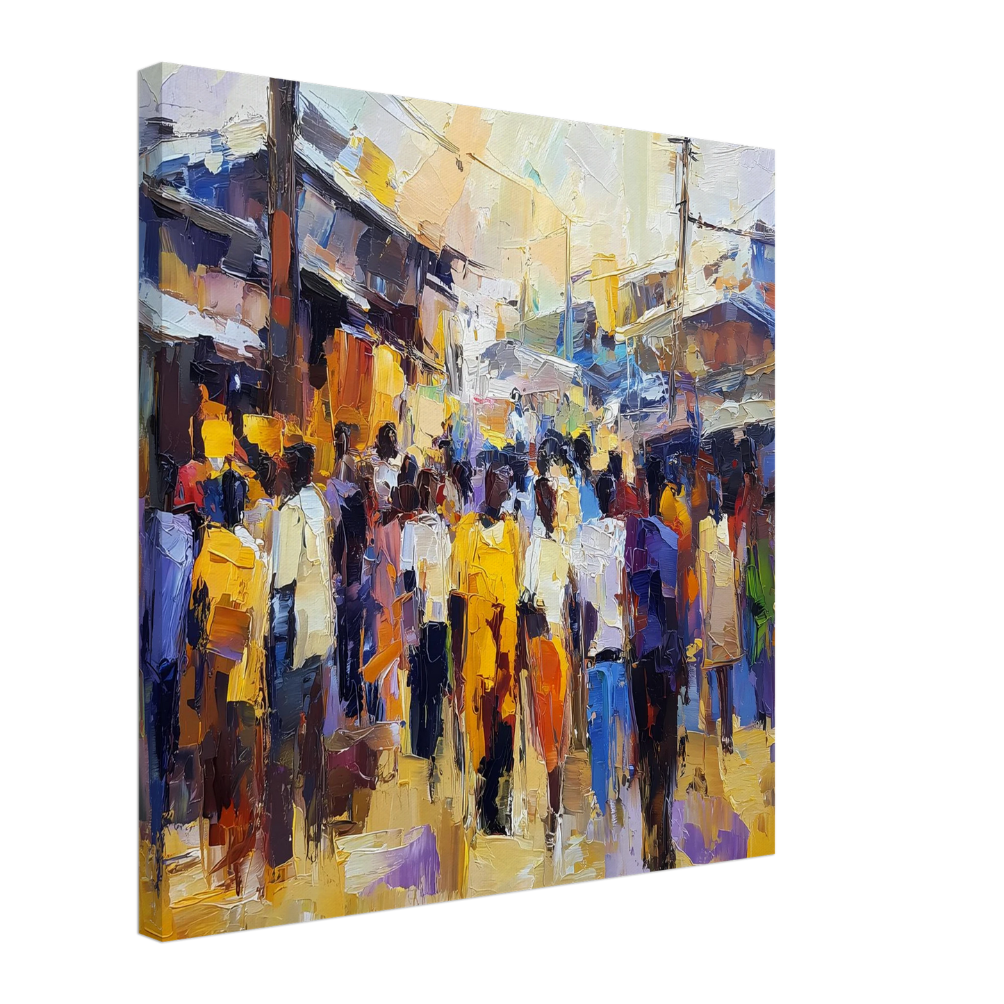Jour de Marché — tableau sur toile — art mural STNCL