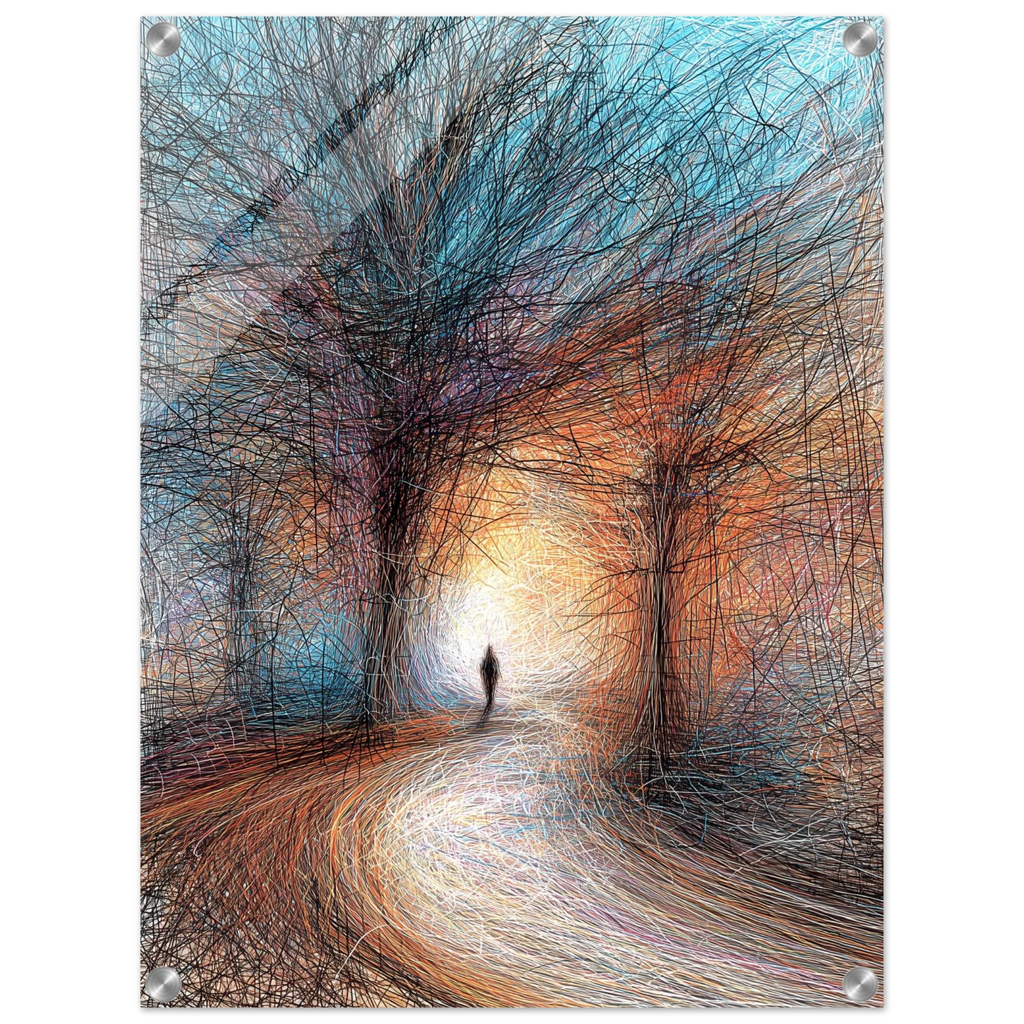 Vers la Clarté — tableau plexiglas — vue 4 — art mural STNCL