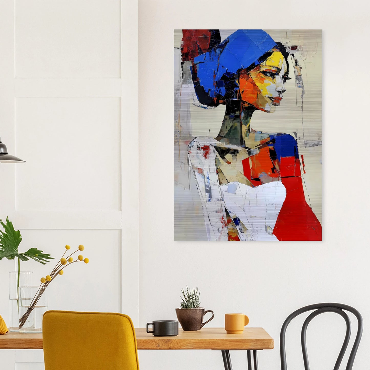 Profil en Éclats de Couleur — tableau aluminium — vue 8 — art mural STNCL