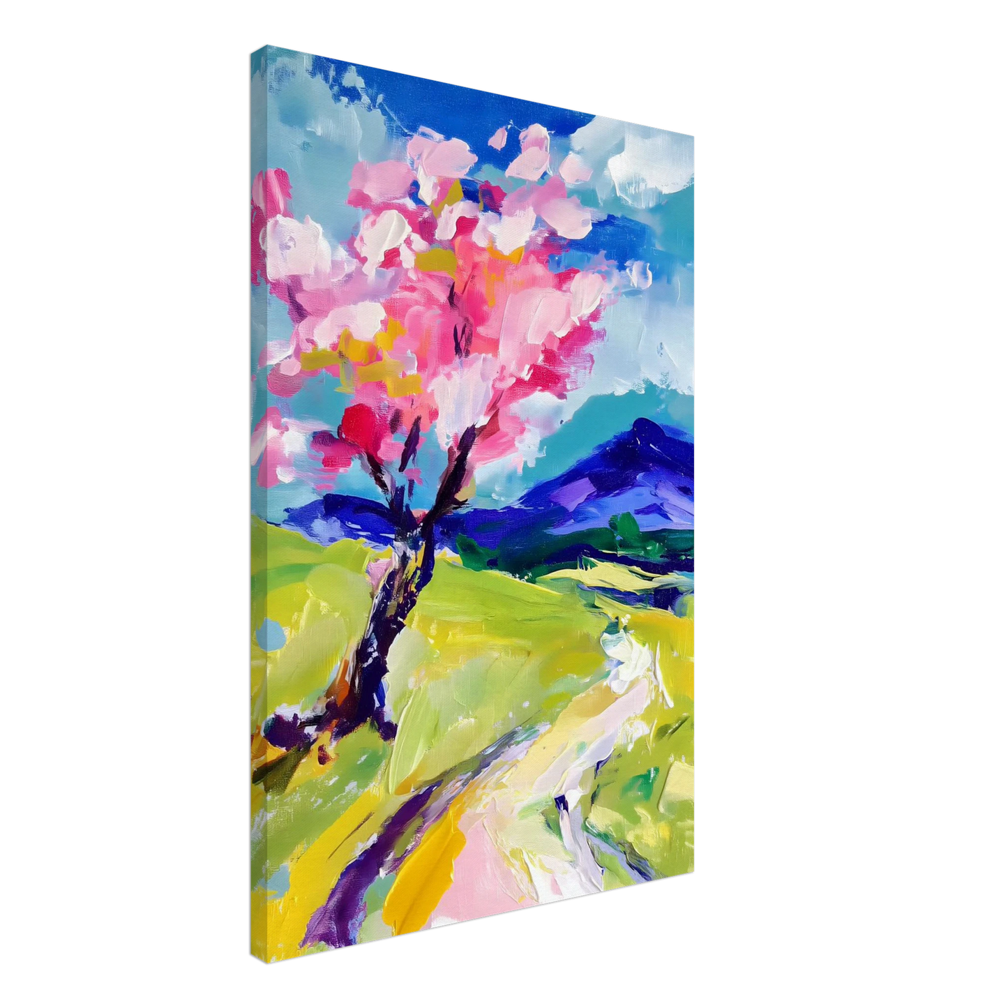 L'Arbre en Fleurs — tableau sur toile — vue 2 — art mural STNCL