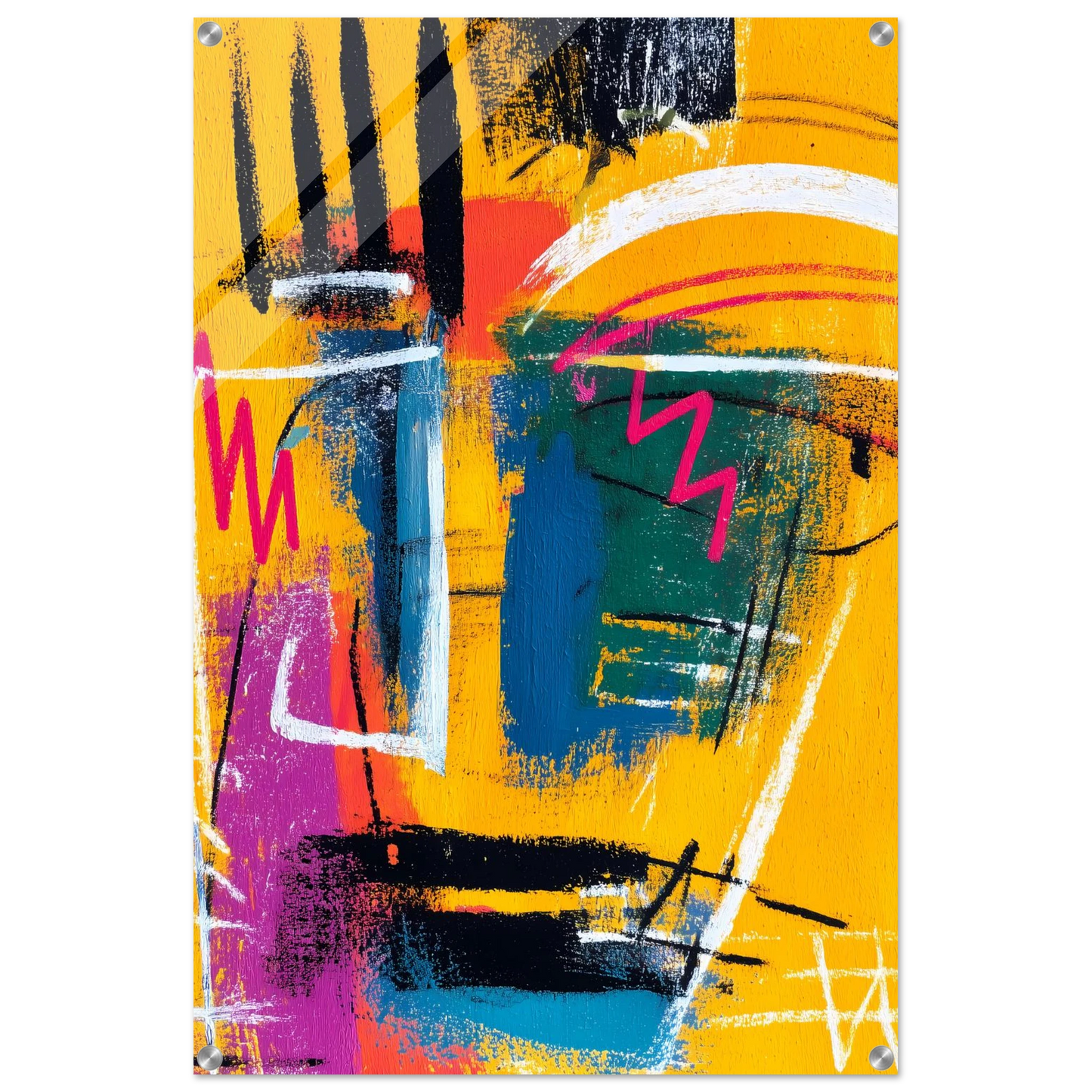 Griffures Solaires — tableau plexiglas — vue 5 — art mural STNCL