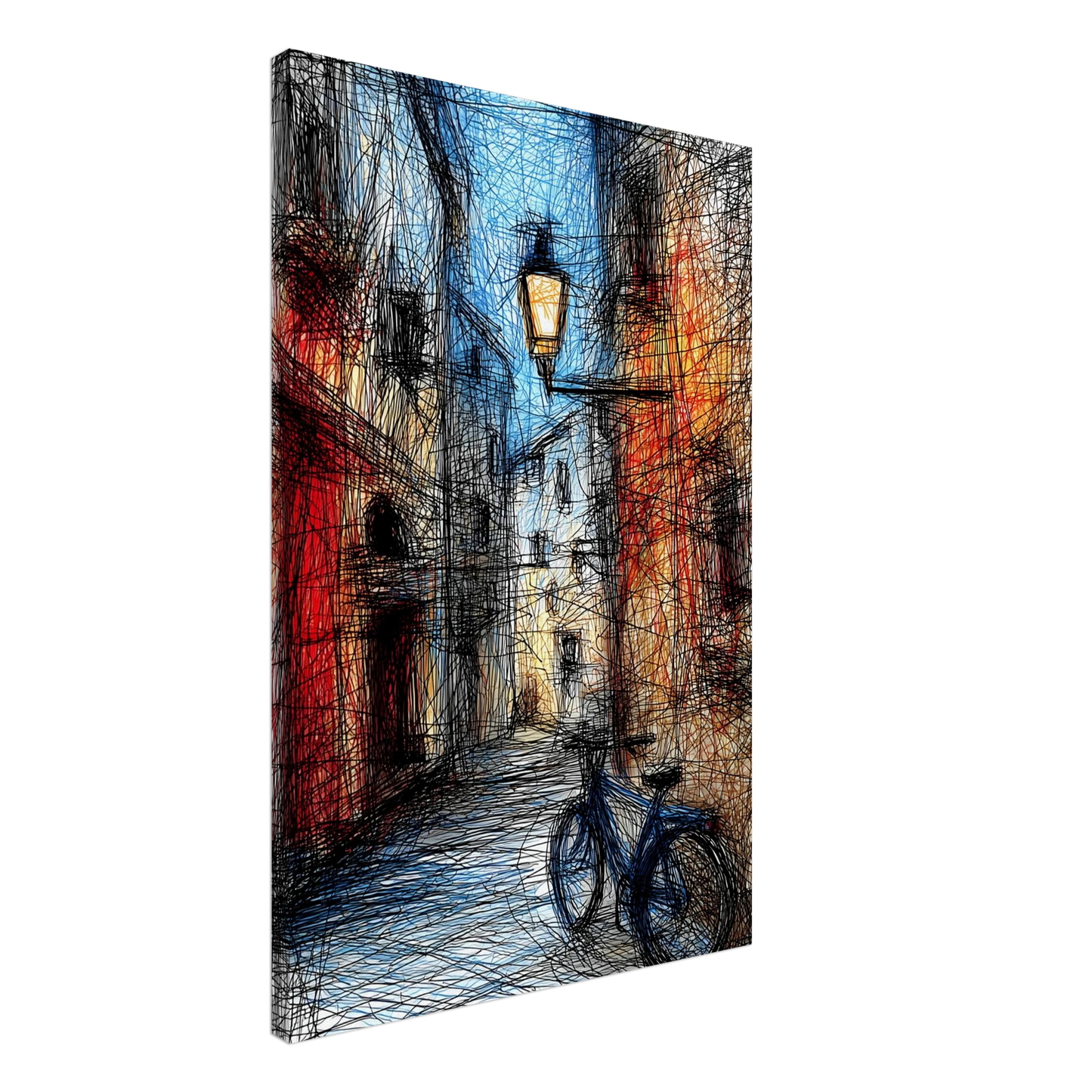 Ruelle à la Lanterne — tableau sur toile — vue 2 — art mural STNCL