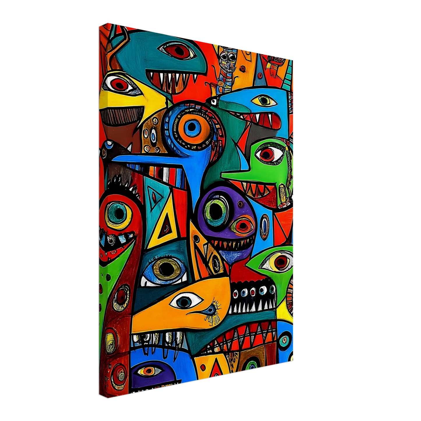 Prolifération — tableau sur toile — vue 3 — art mural STNCL