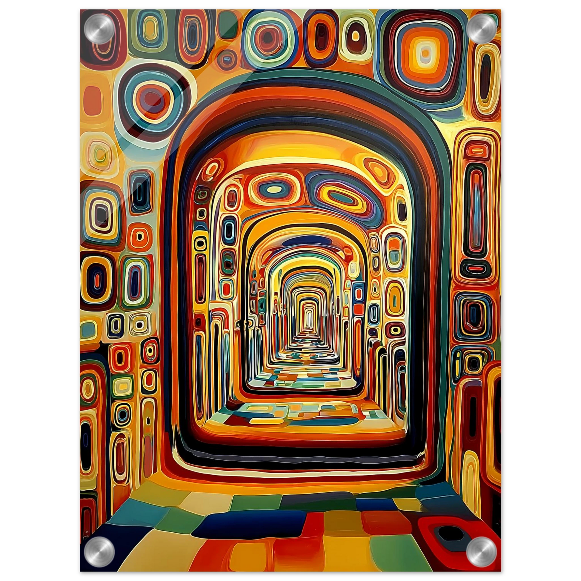 Enfilade Sans Fin — tableau plexiglas — vue 3 — art mural STNCL