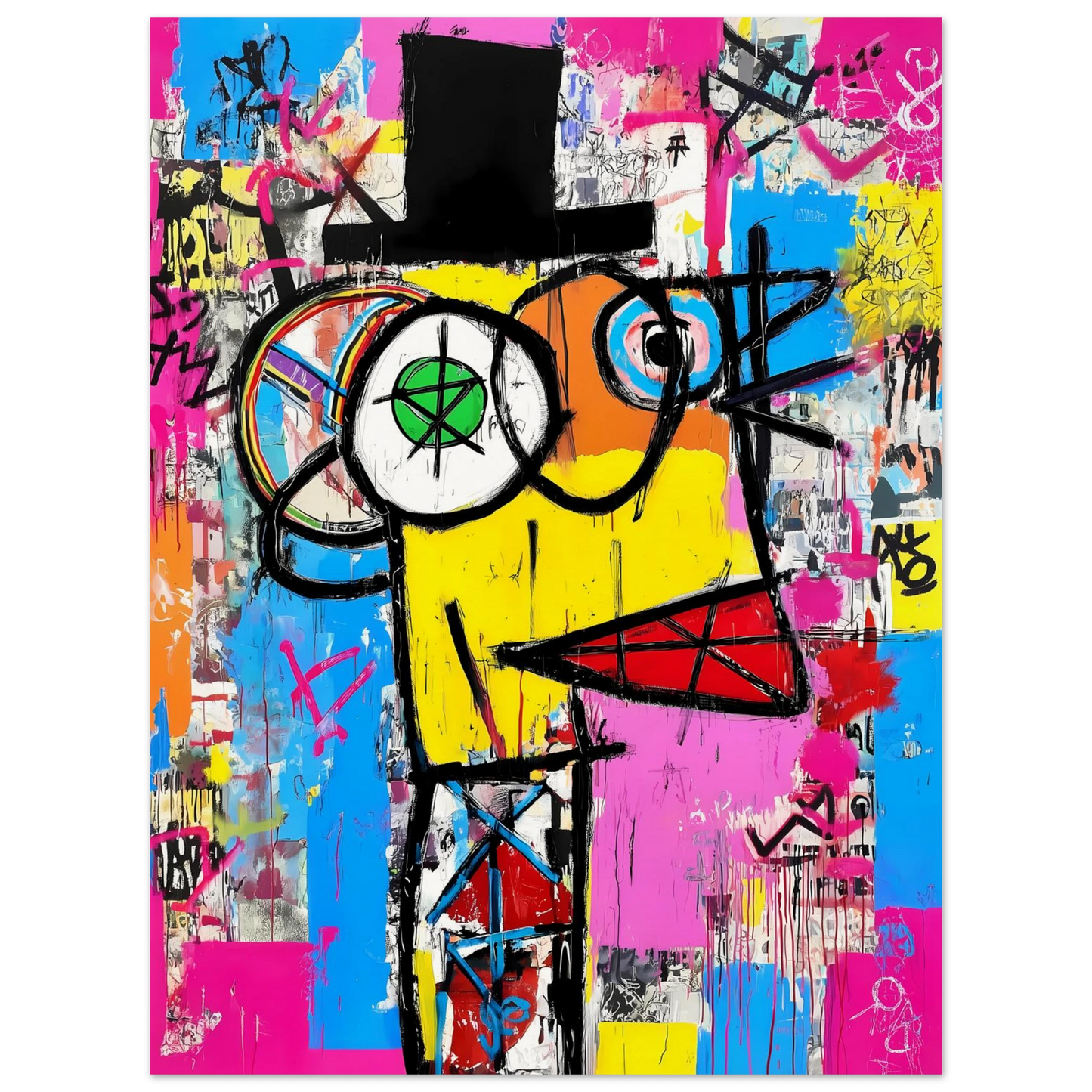 L'Homme au Chapeau Noir — affiche d'art — vue 3 — art mural STNCL