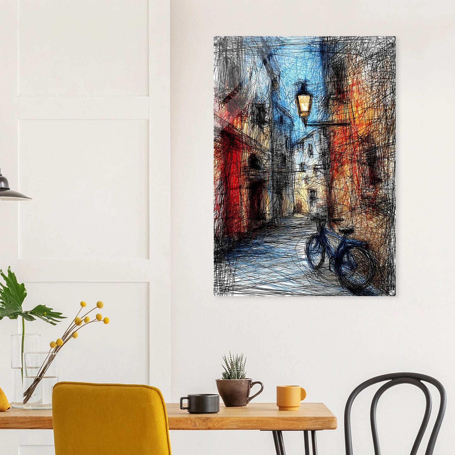 Ruelle à la Lanterne — tableau plexiglas — vue 8 — art mural STNCL