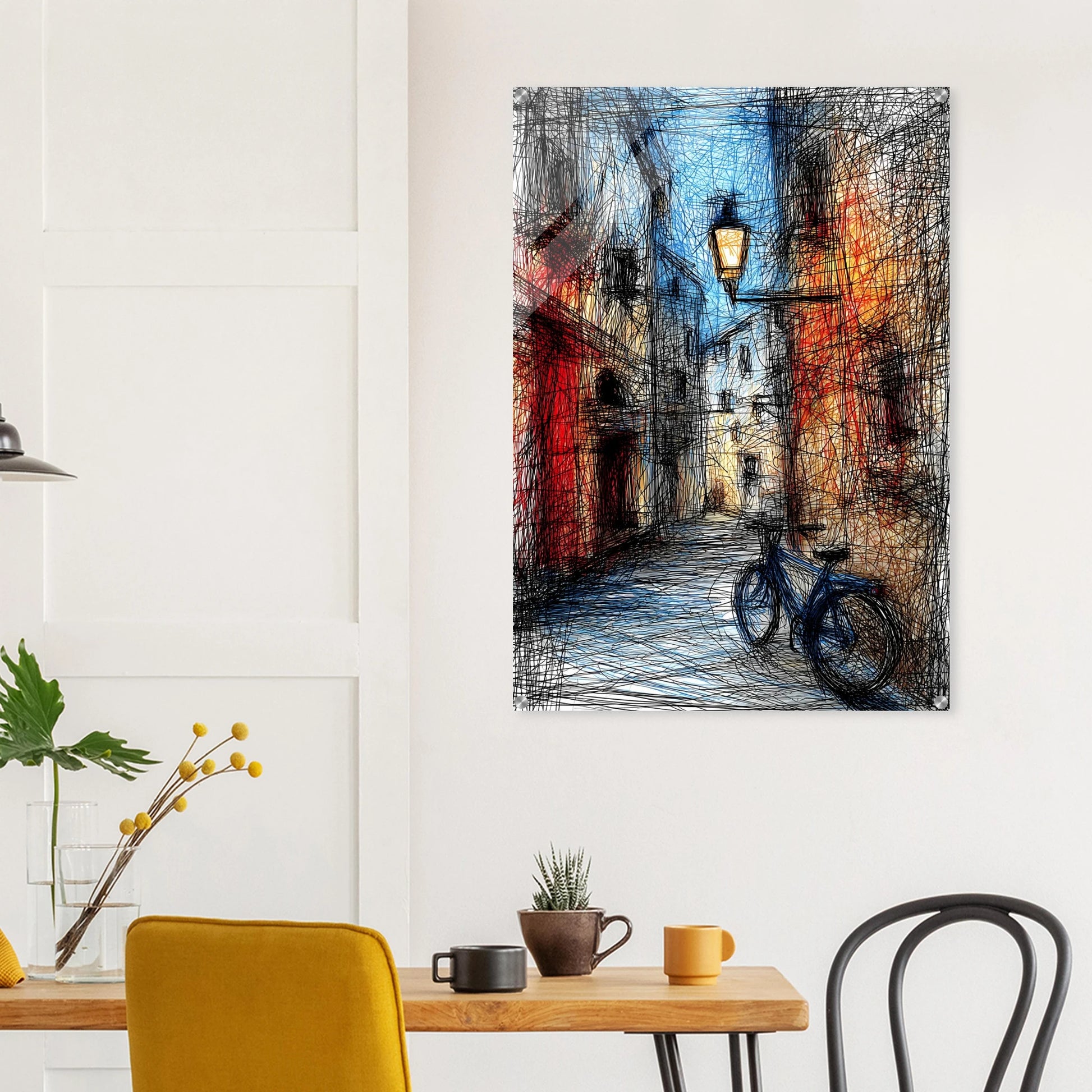 Ruelle à la Lanterne — tableau plexiglas — vue 8 — art mural STNCL