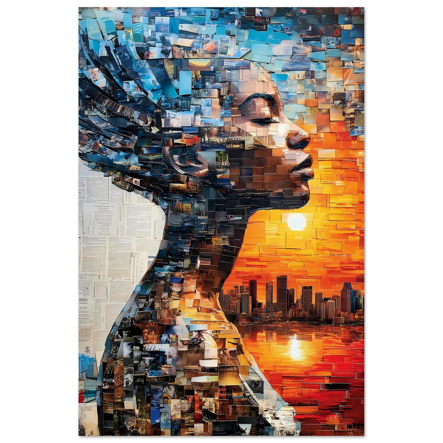 Horizon de Papier — affiche d'art — vue 4 — art mural STNCL
