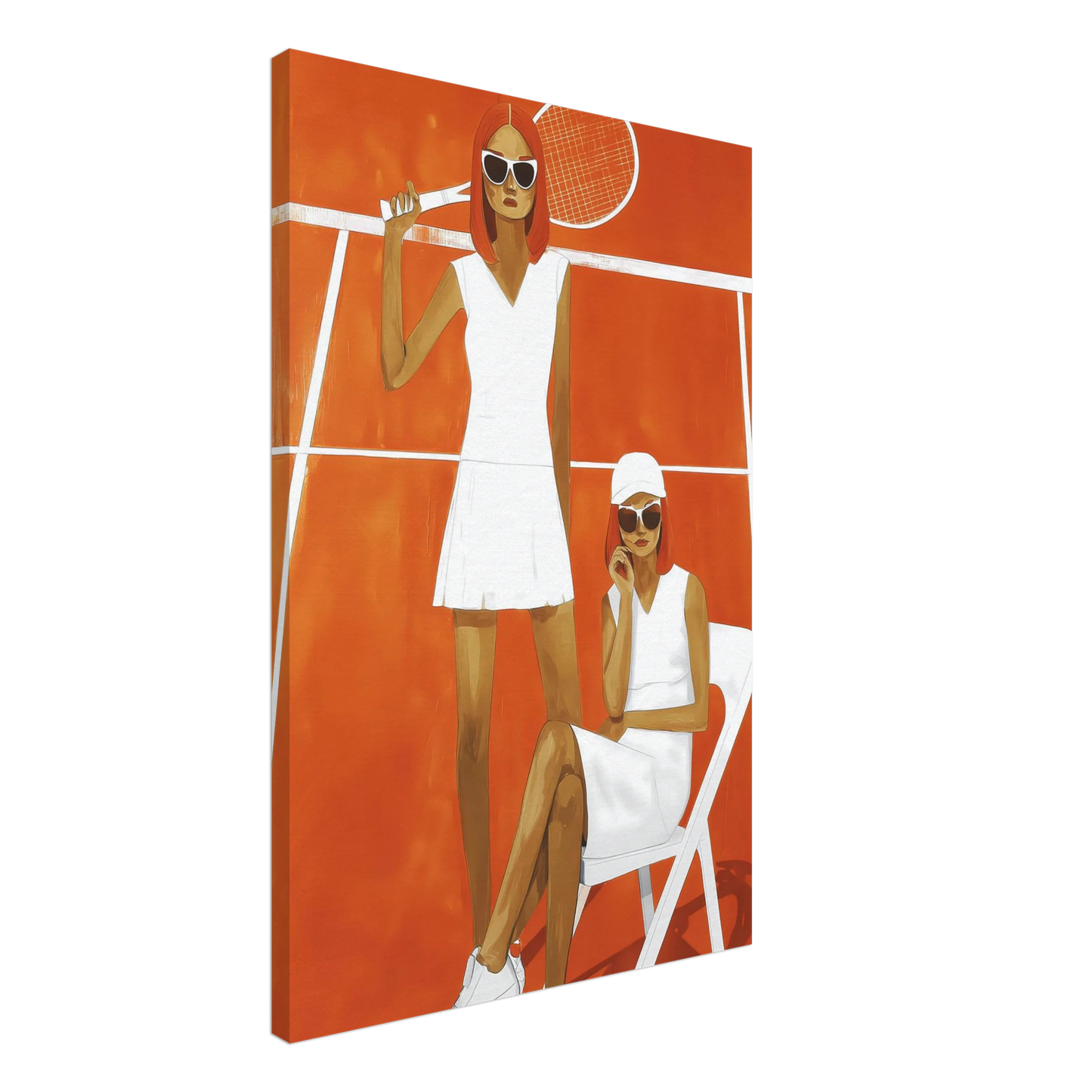 Deux Sets — tableau sur toile — vue 2 — art mural STNCL